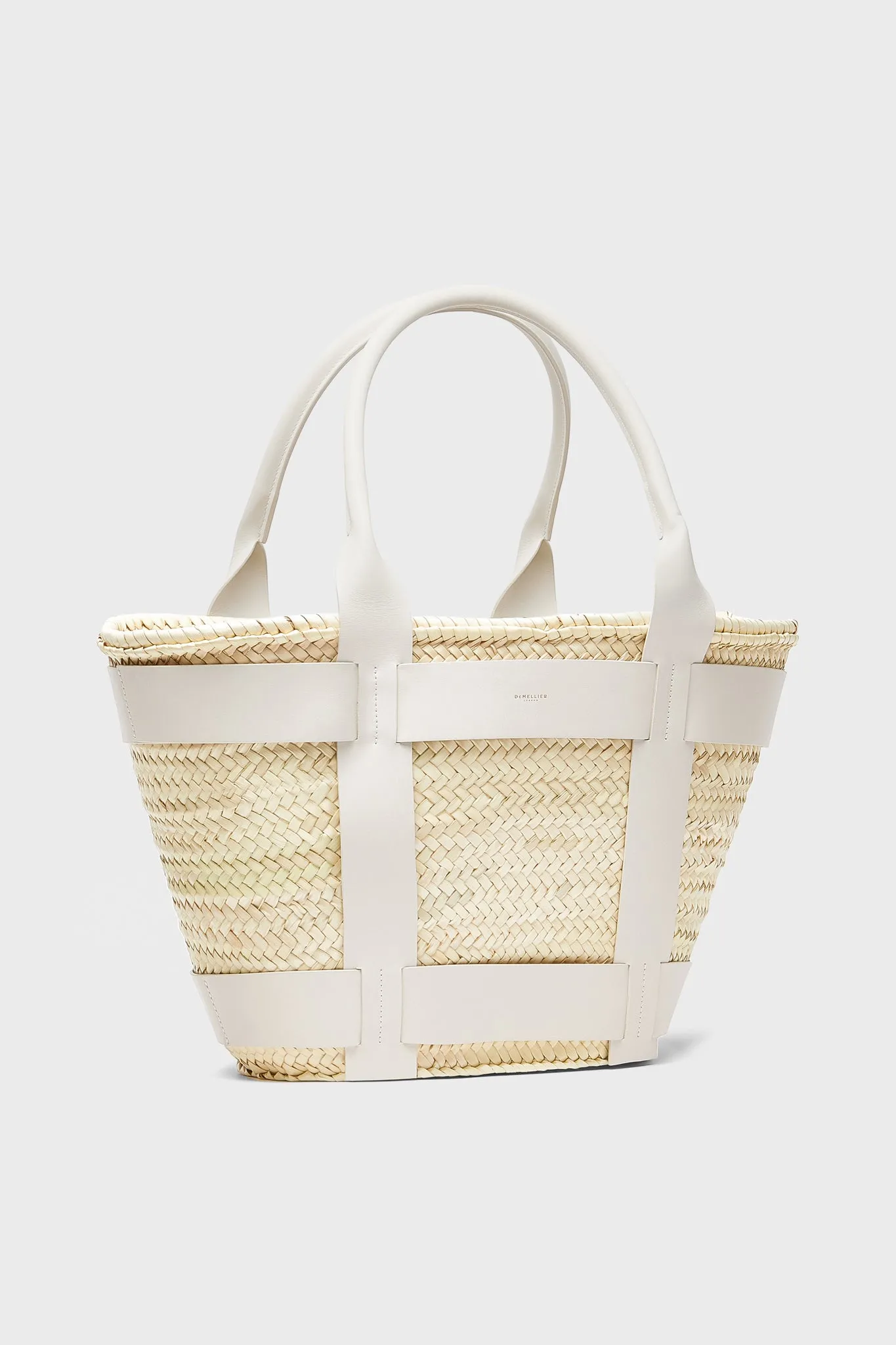 Off White Raffia Maxi Santorini Bag
