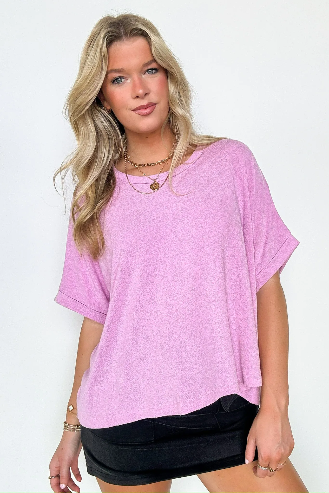 Paula Relaxed Cuffed Sleeve Top - FINAL SALE
