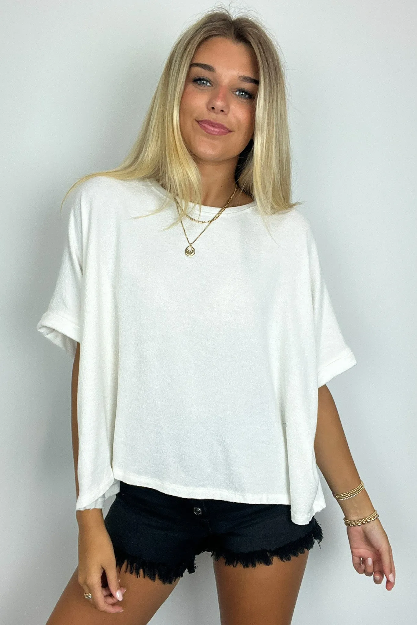 Paula Relaxed Cuffed Sleeve Top - FINAL SALE