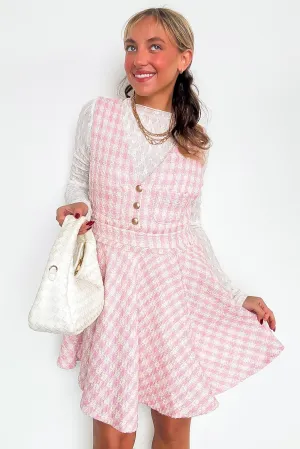Perfect Plans Plaid Button Dress