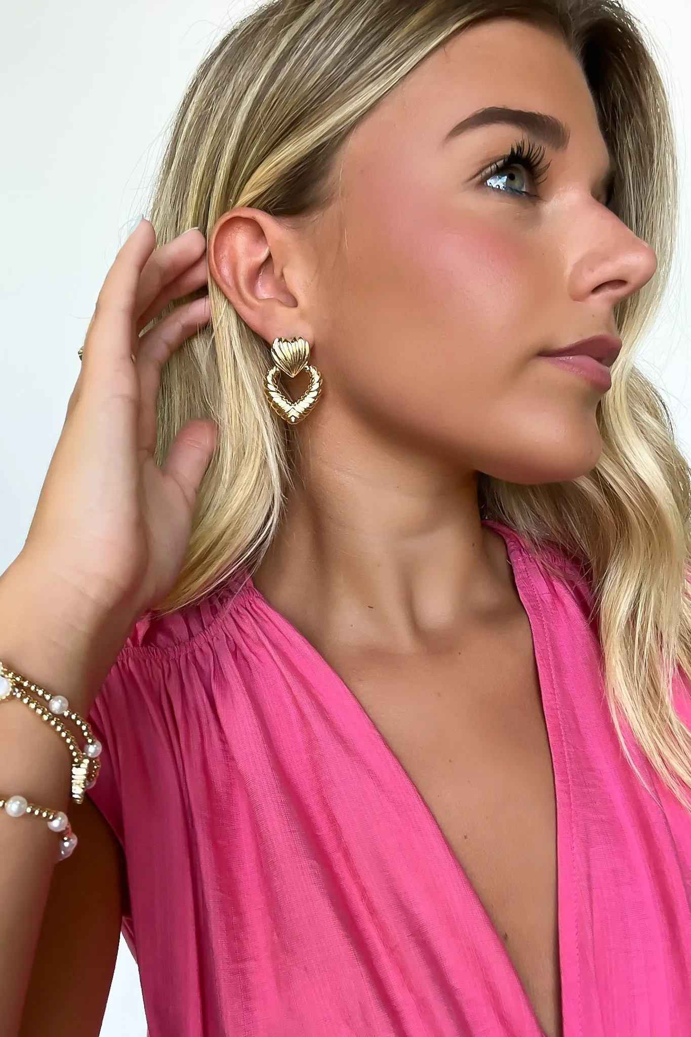 Perfectly Finished Heart Drop Earrings