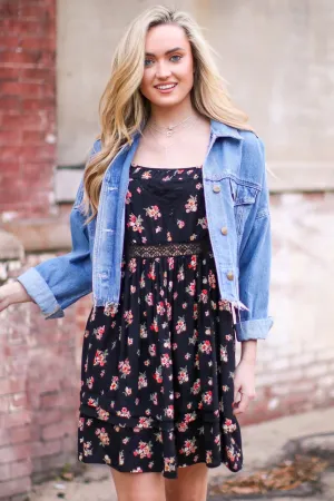 Praise Floral Embroidered Dress - FINAL SALE