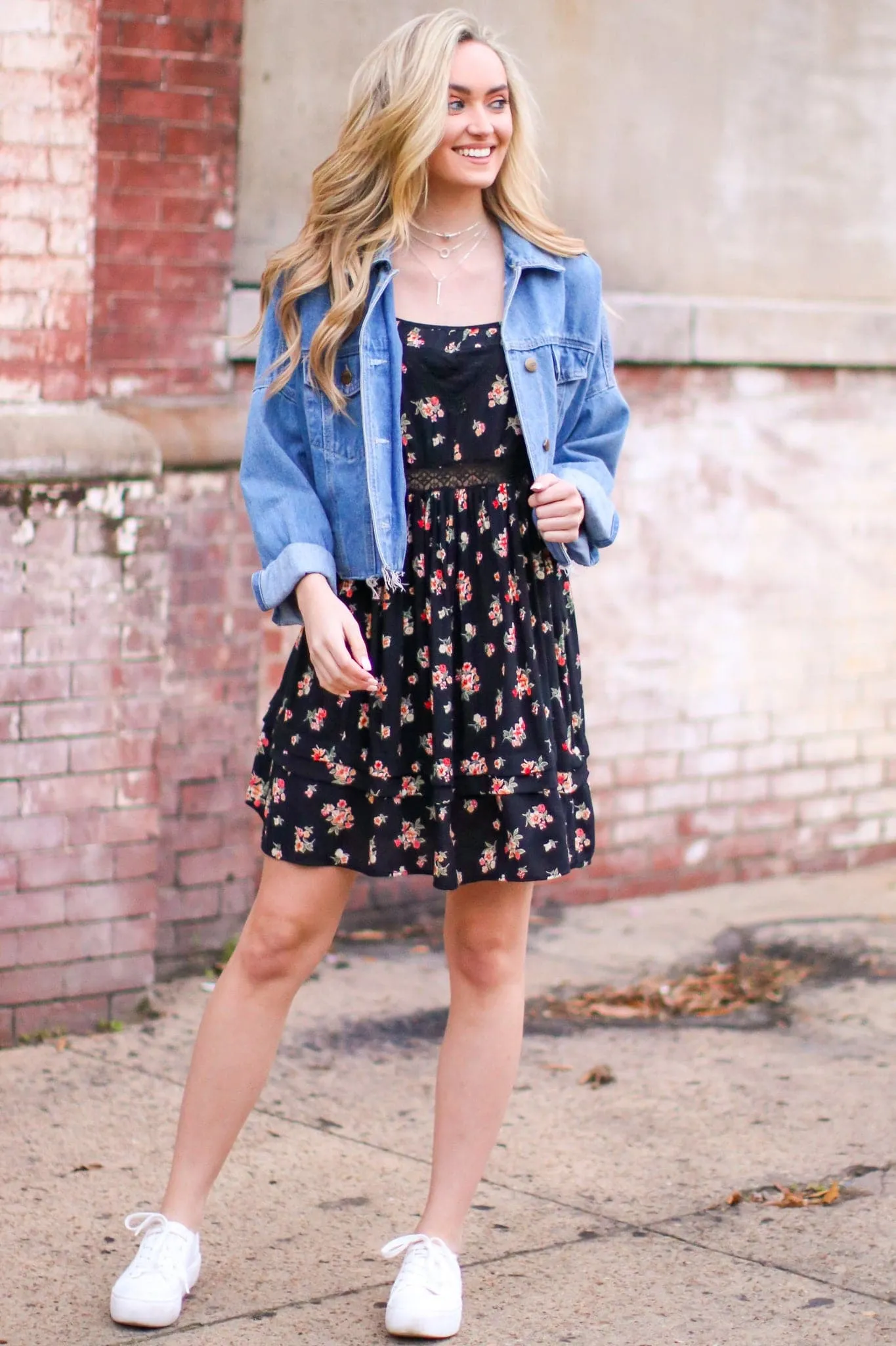 Praise Floral Embroidered Dress - FINAL SALE