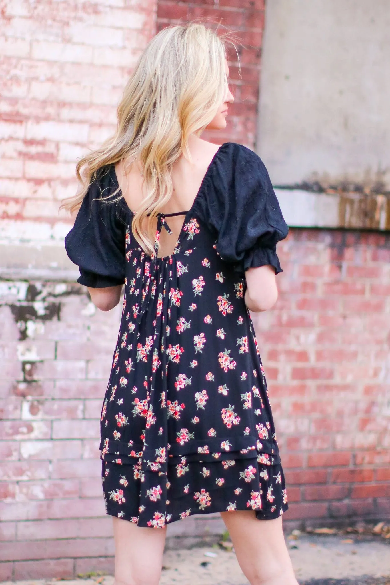 Praise Floral Embroidered Dress - FINAL SALE