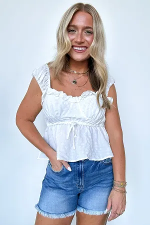 Precious Perspective Ruffle Peplum Top - FINAL SALE