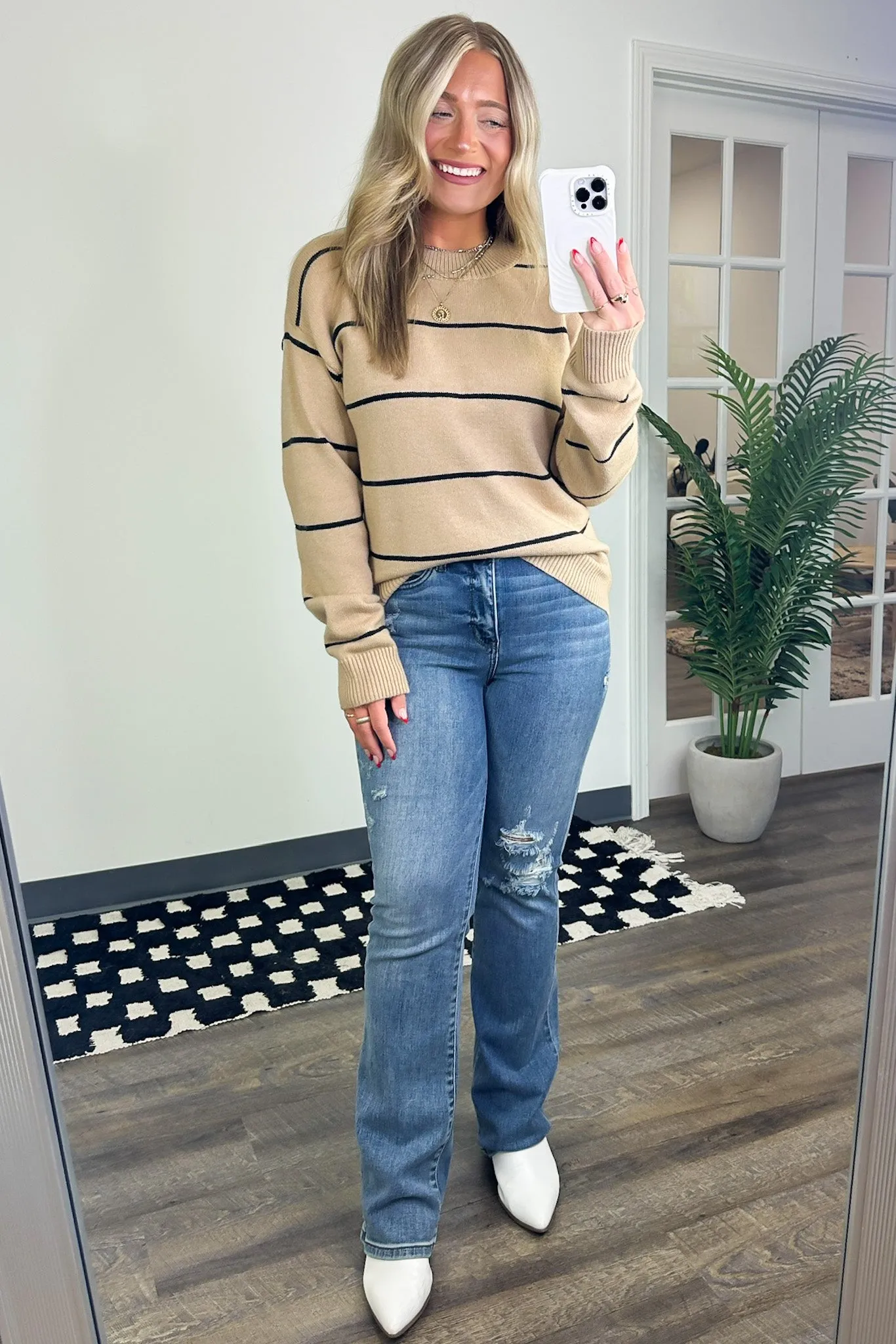 Presley Relaxed Fit Striped Sweater - FINAL SALE