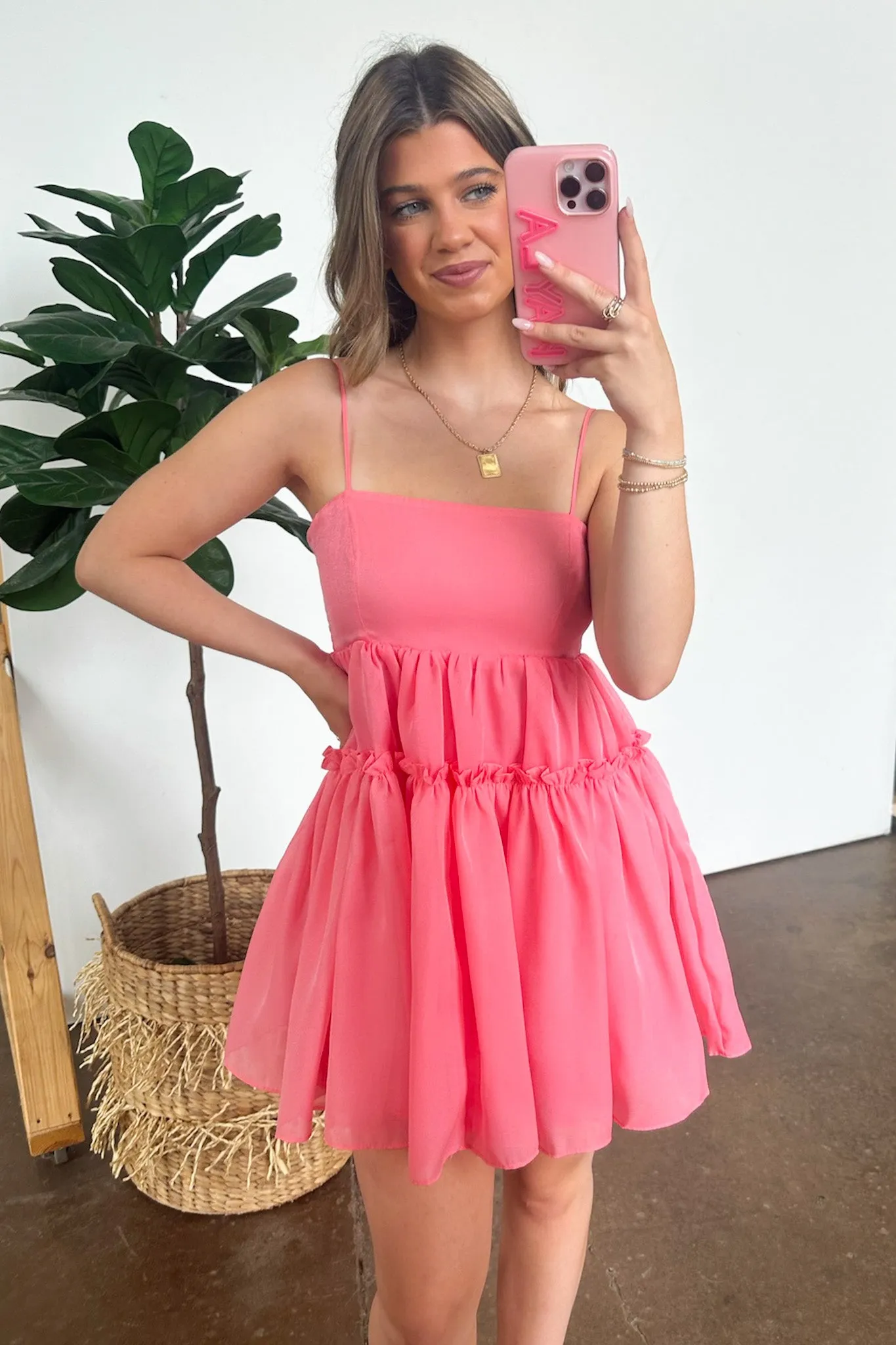Pristine Presence Smocked Ruffle Dress - FINAL SALE