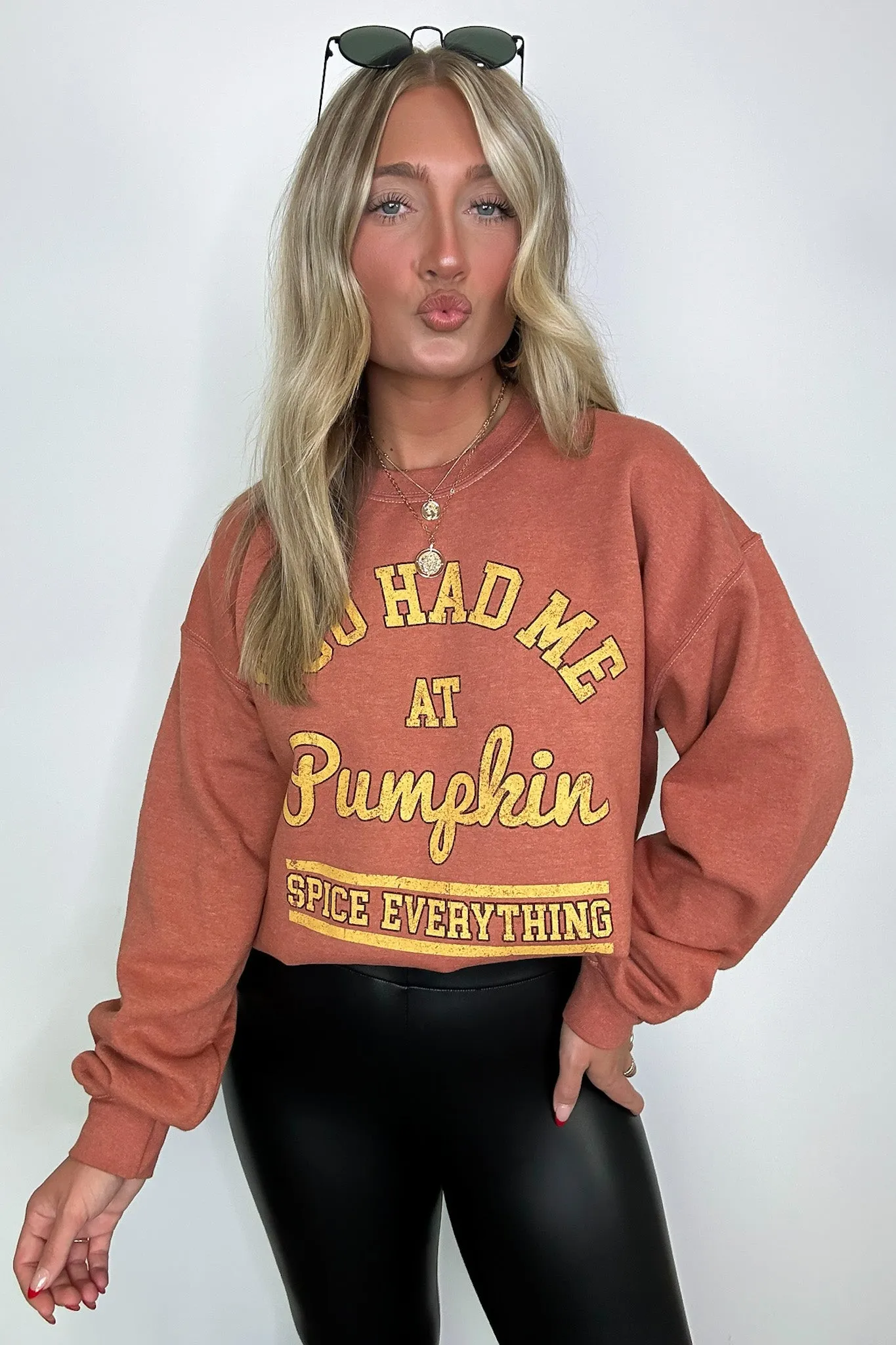 Pumpkin Spice Everything Graphic Pullover - FINAL SALE