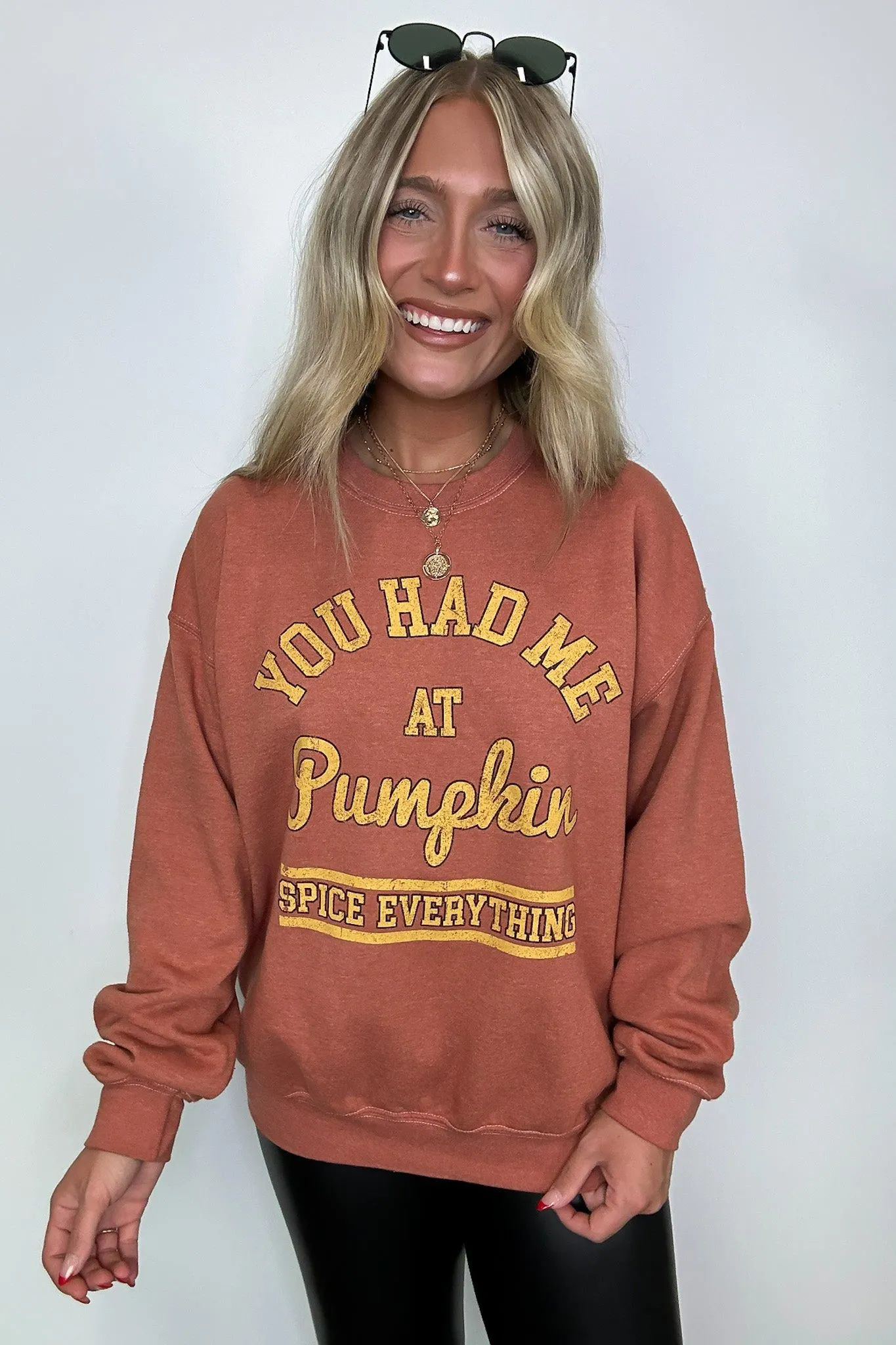 Pumpkin Spice Everything Graphic Pullover - FINAL SALE