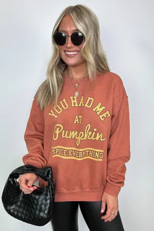 Pumpkin Spice Everything Graphic Pullover - FINAL SALE