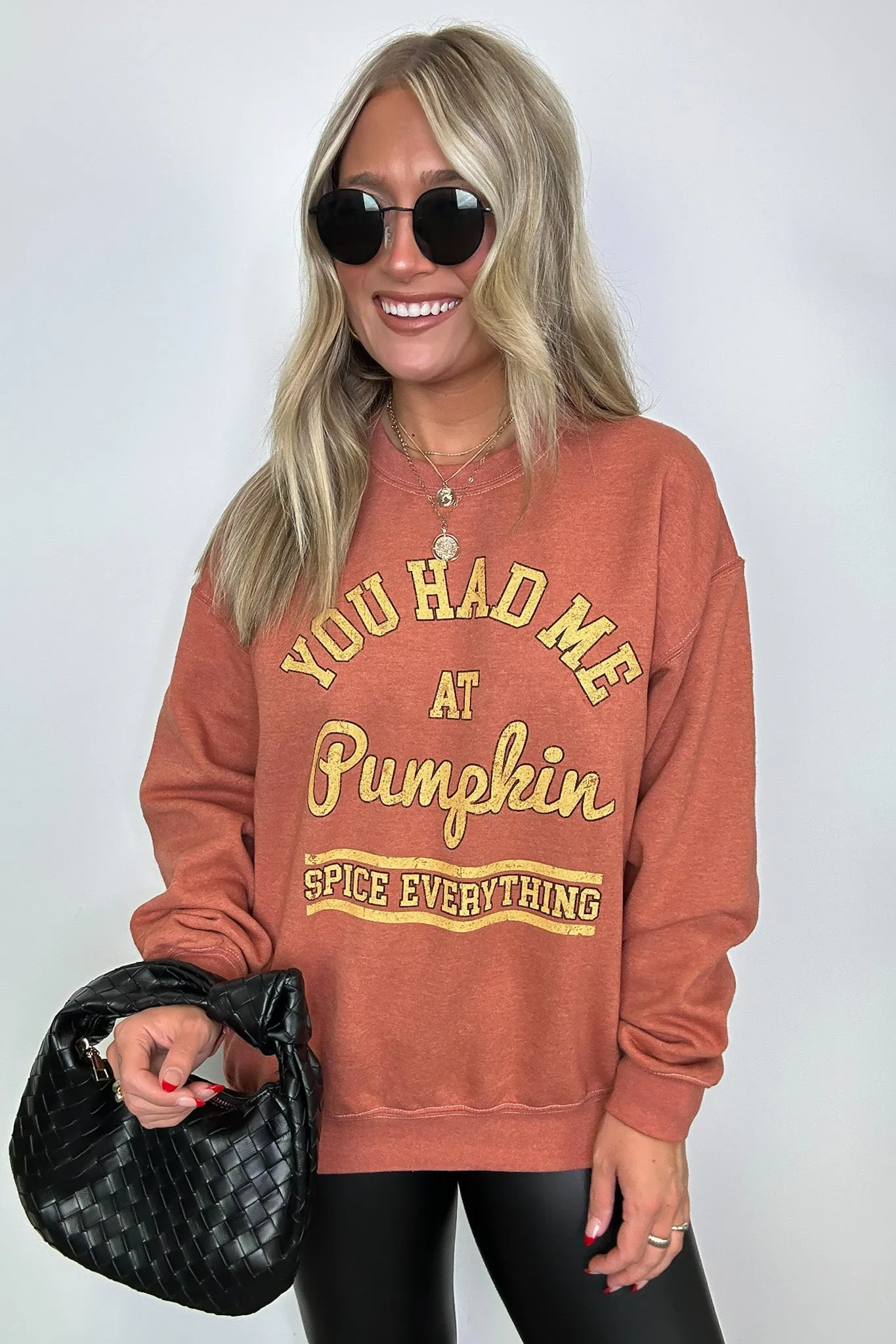 Pumpkin Spice Everything Graphic Pullover - FINAL SALE