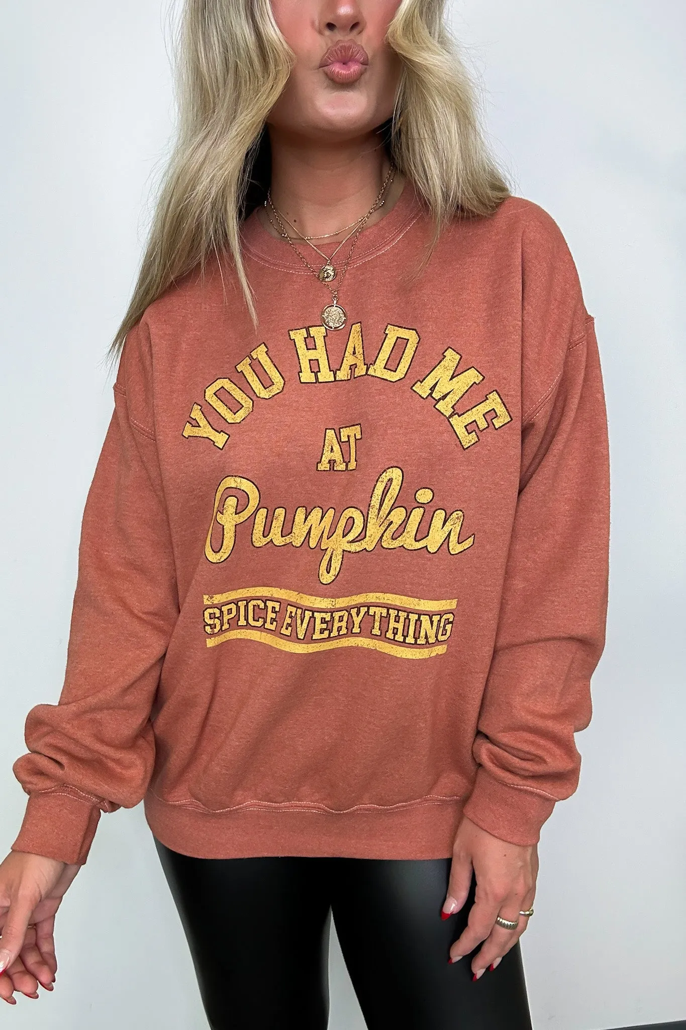 Pumpkin Spice Everything Graphic Pullover - FINAL SALE