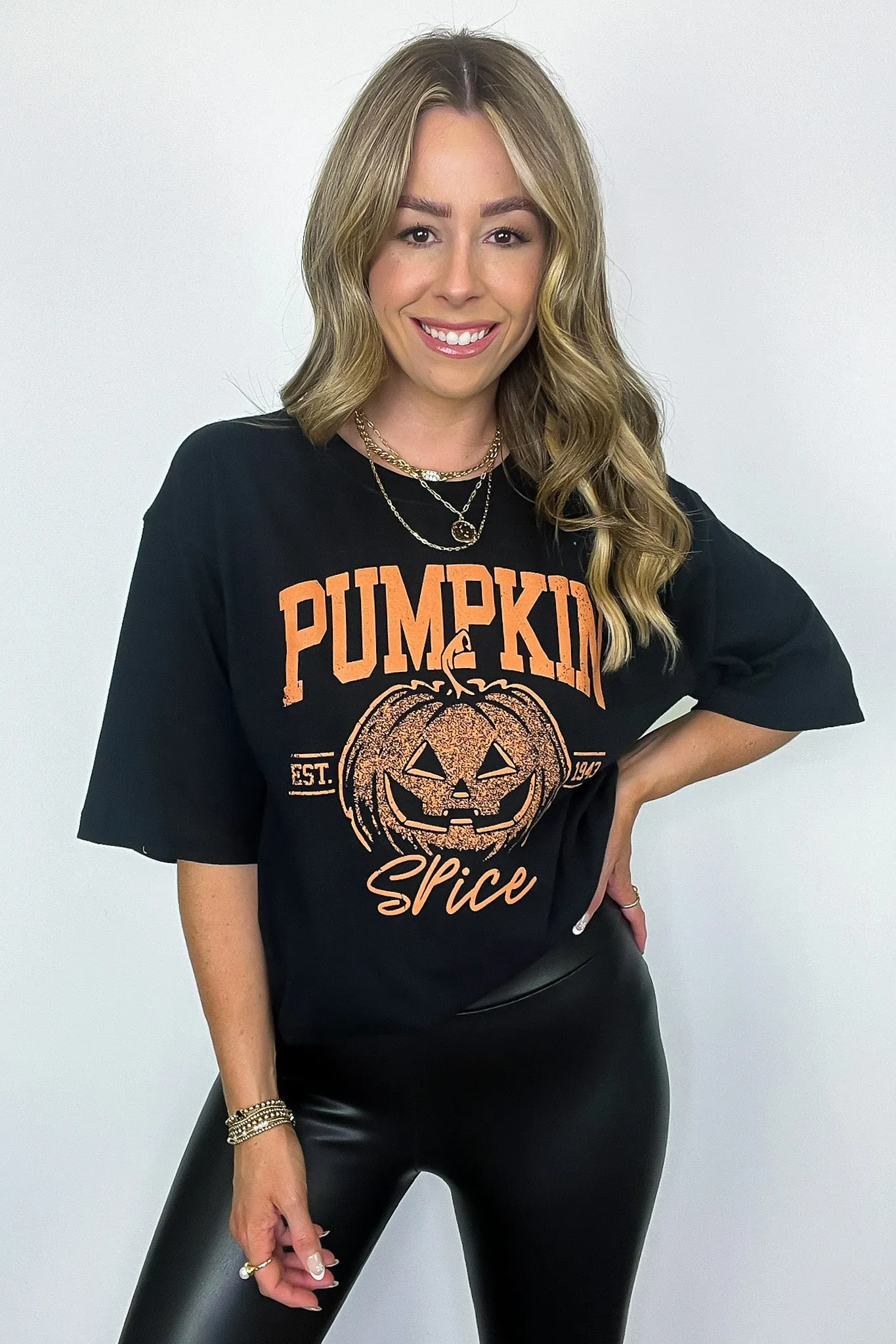Pumpkin Spice Vintage Graphic Tee - FINAL SALE