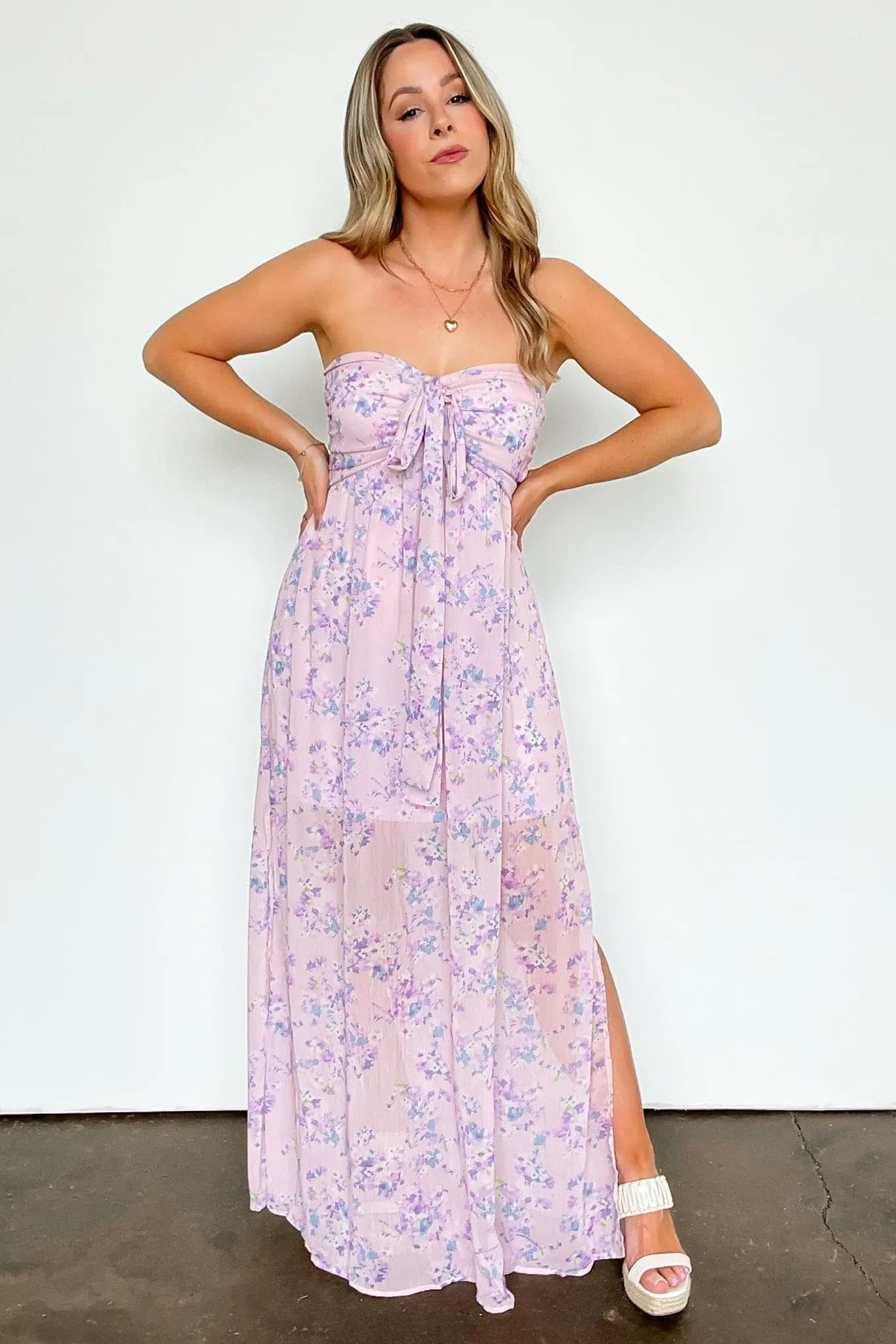 Pursuing Passion Halter Floral Maxi Dress - FINAL SALE