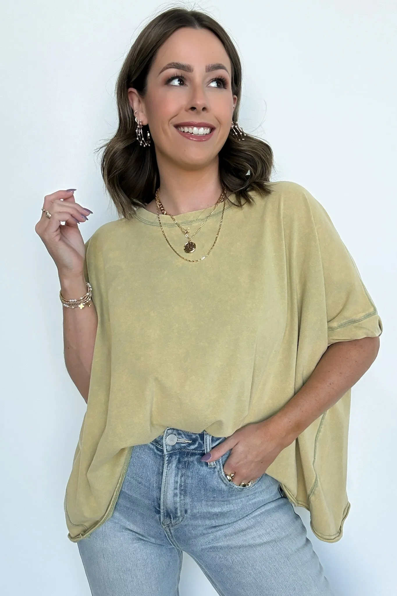 Rayven Mineral Wash Oversized Tee - FINAL SALE