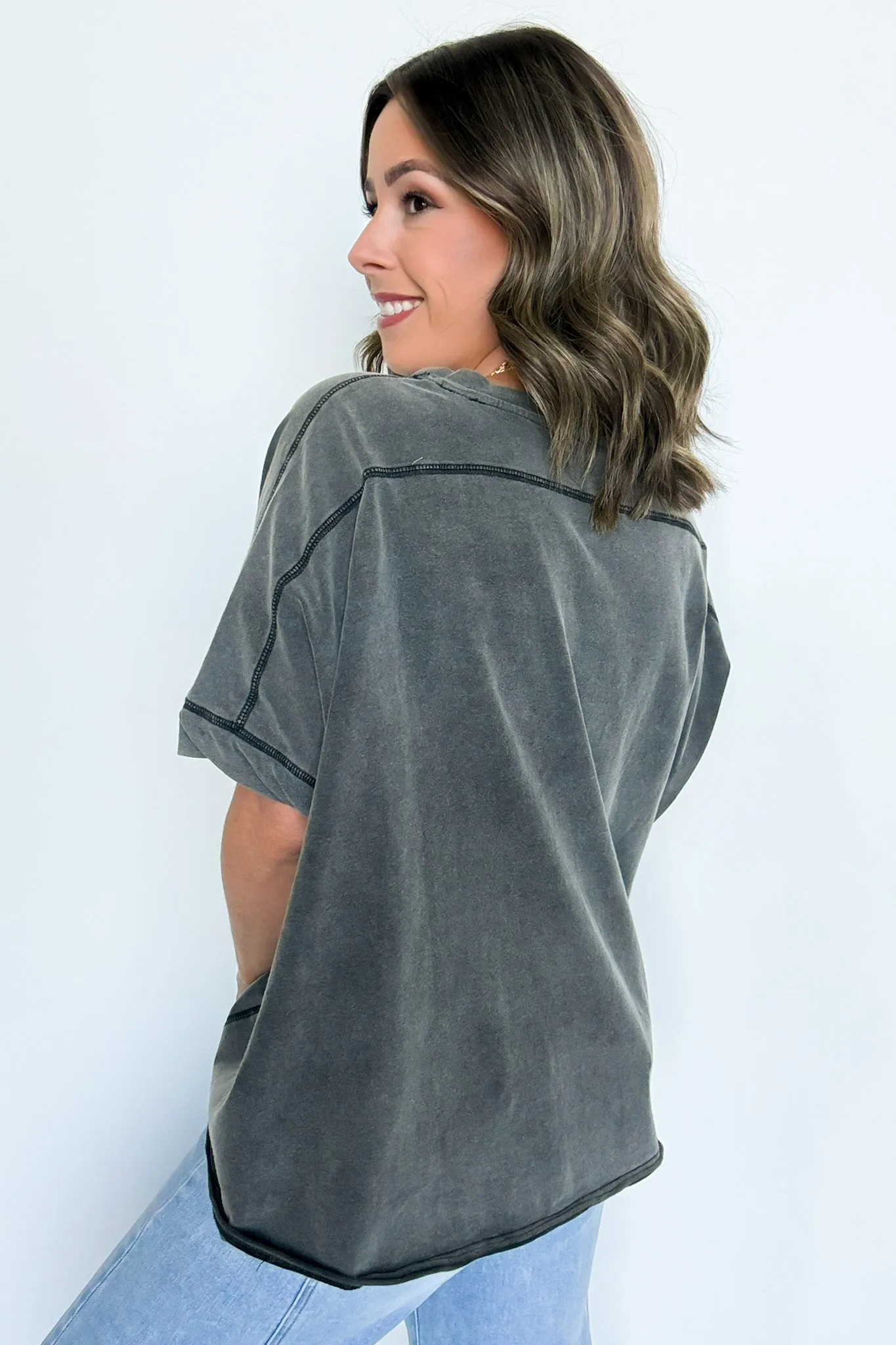 Rayven Mineral Wash Oversized Tee - FINAL SALE