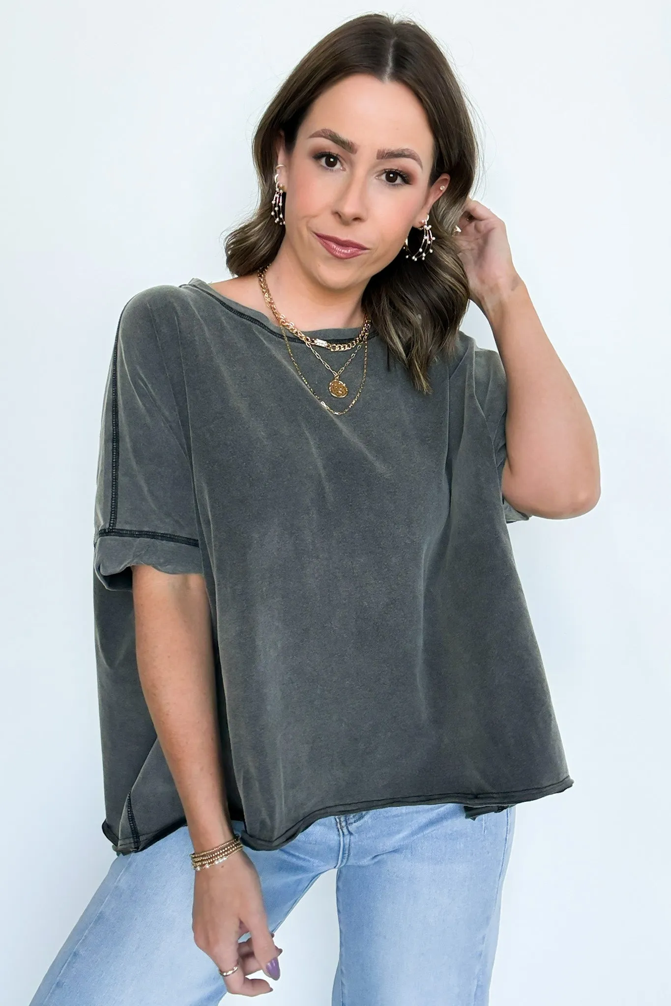 Rayven Mineral Wash Oversized Tee - FINAL SALE