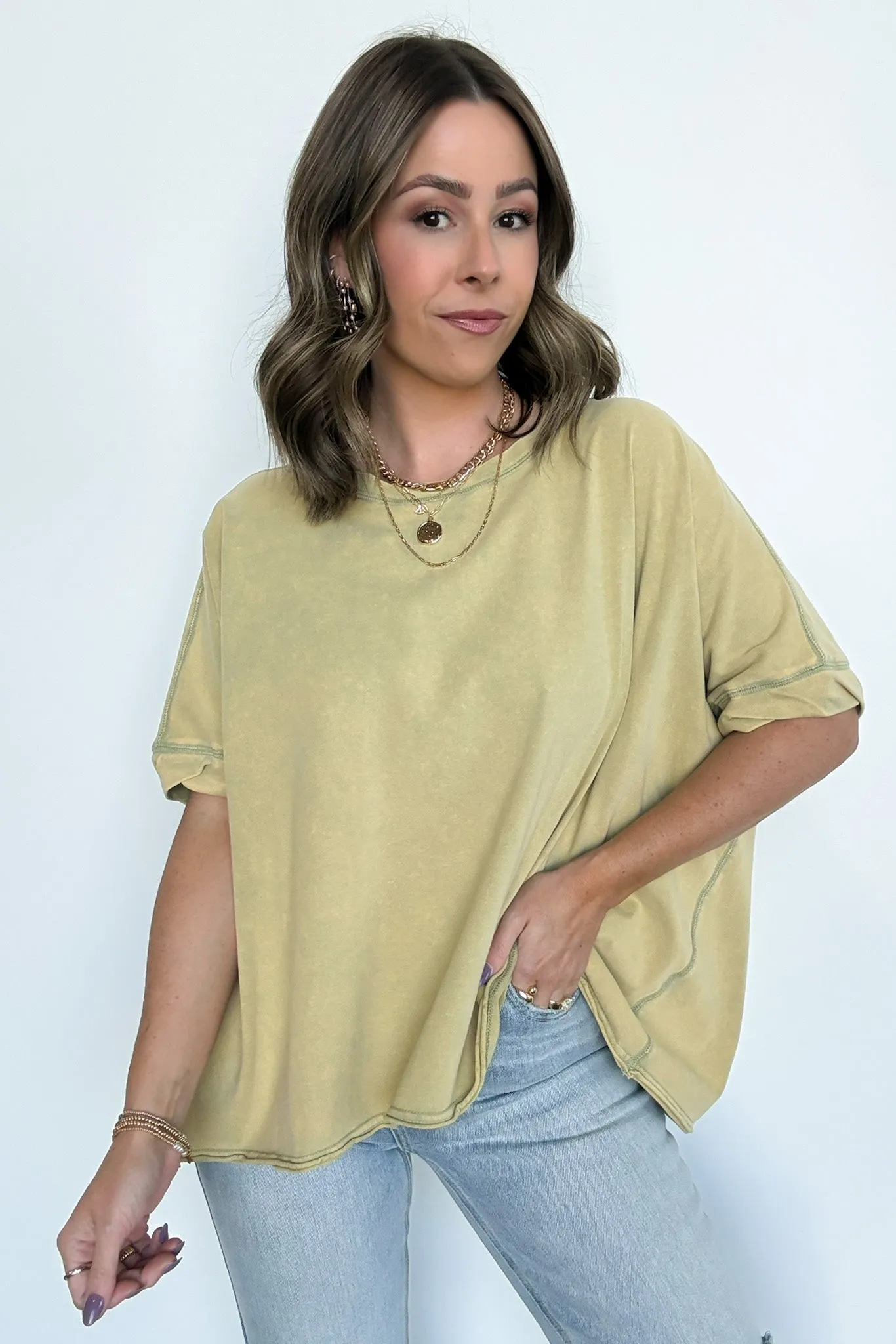 Rayven Mineral Wash Oversized Tee - FINAL SALE
