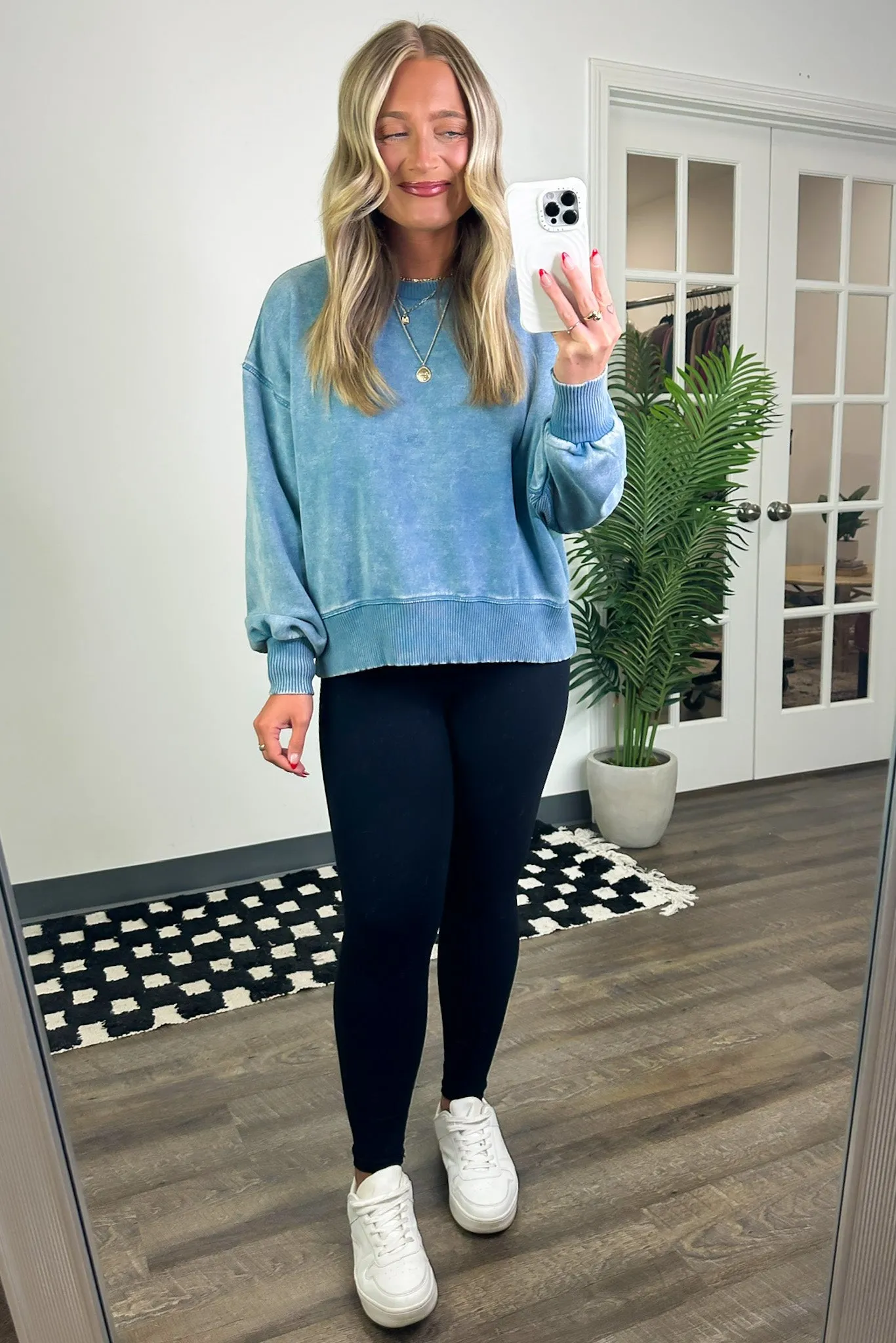 Refined Relaxation Acid Wash Pullover - BACK IN STOCK