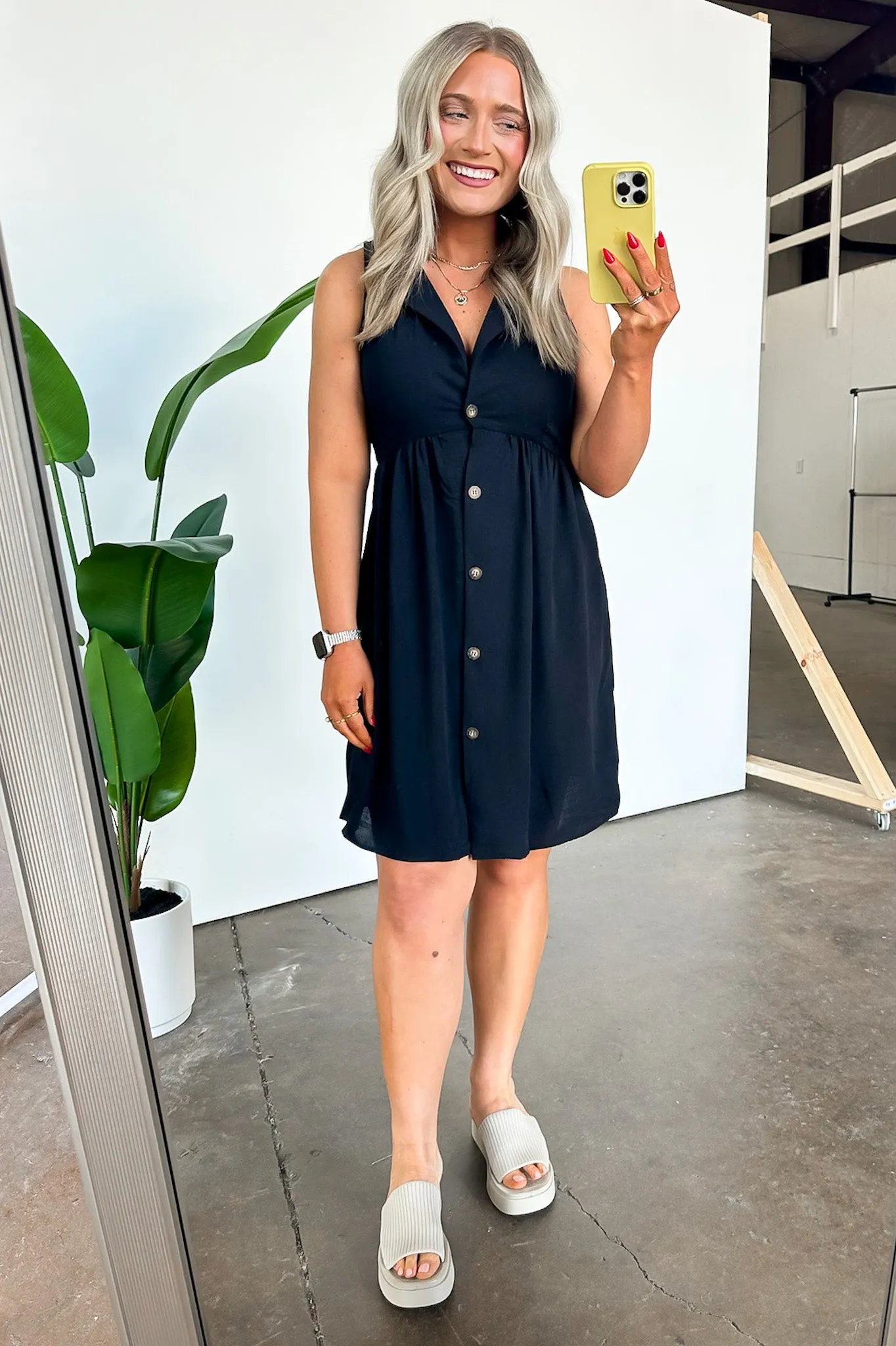 San Gabriel Button Down Collared Dress - FINAL SALE