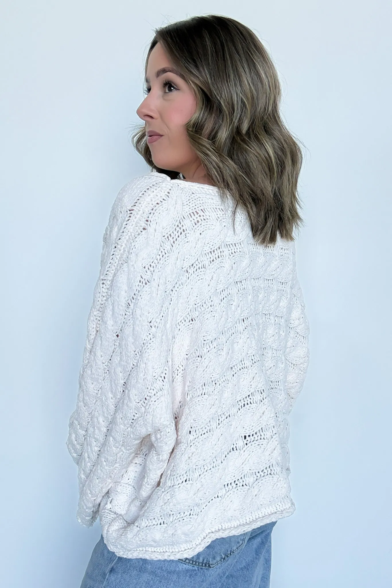 Sara Bell Sleeve Chenille Knit Sweater - FINAL SALE