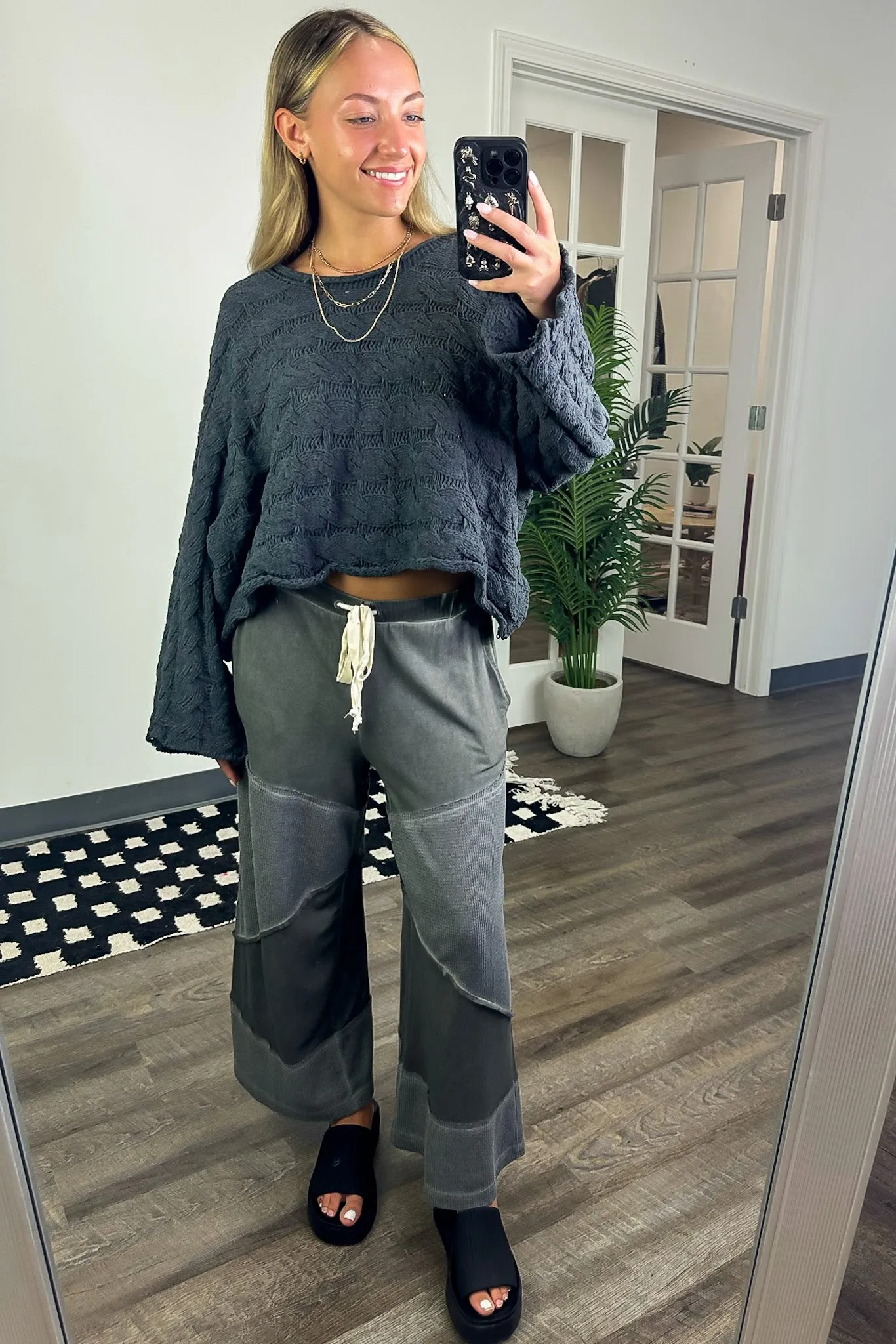 Sara Bell Sleeve Chenille Knit Sweater - FINAL SALE