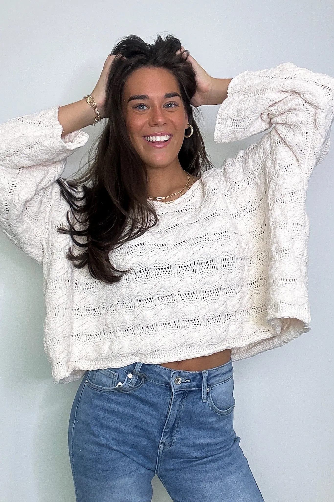 Sara Bell Sleeve Chenille Knit Sweater - FINAL SALE