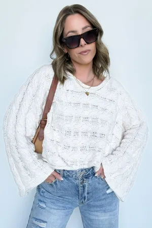 Sara Bell Sleeve Chenille Knit Sweater - FINAL SALE