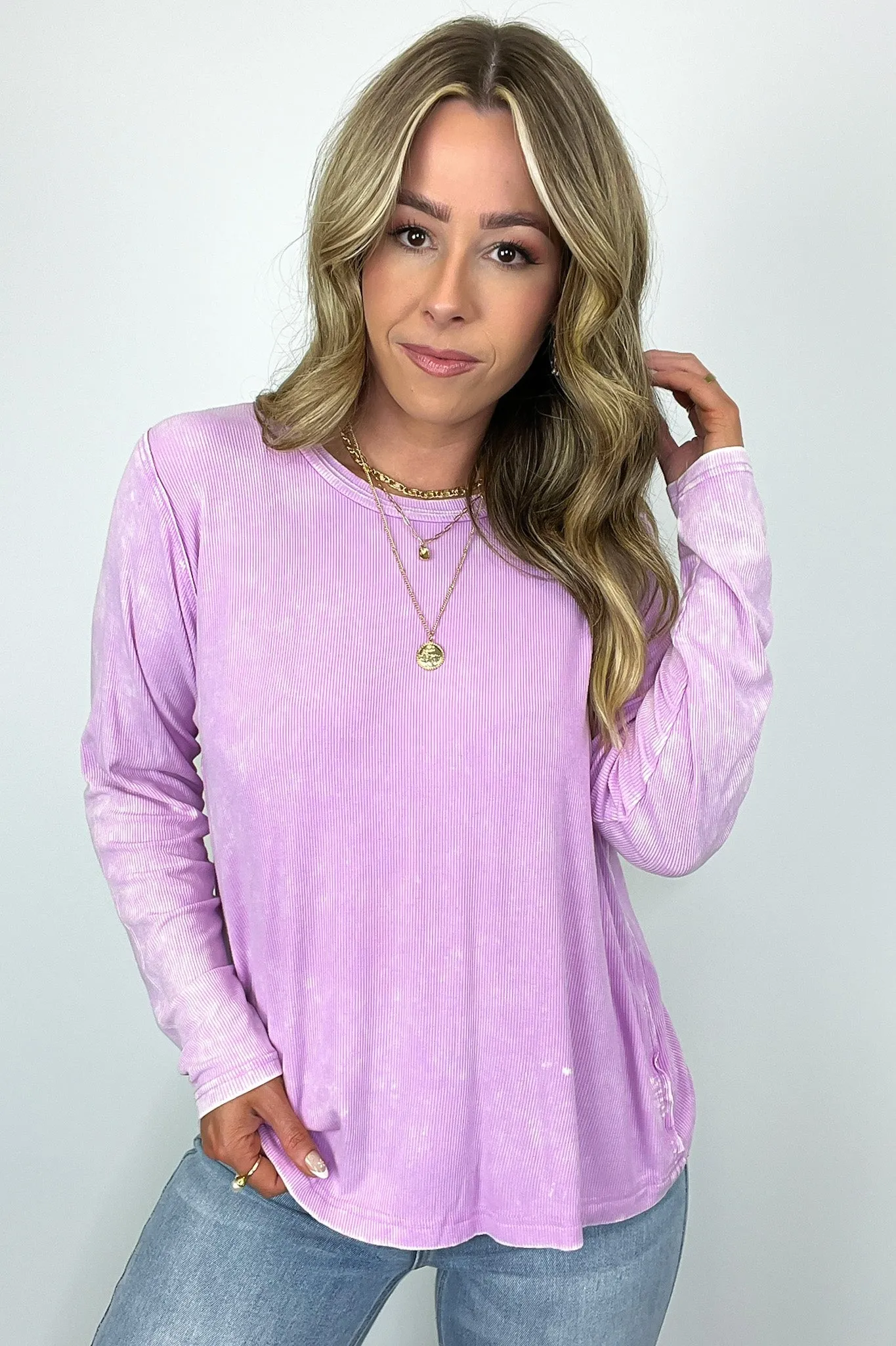 Sarinah Washed Ribbed Scoop Neck Top - BACK IN STOCK