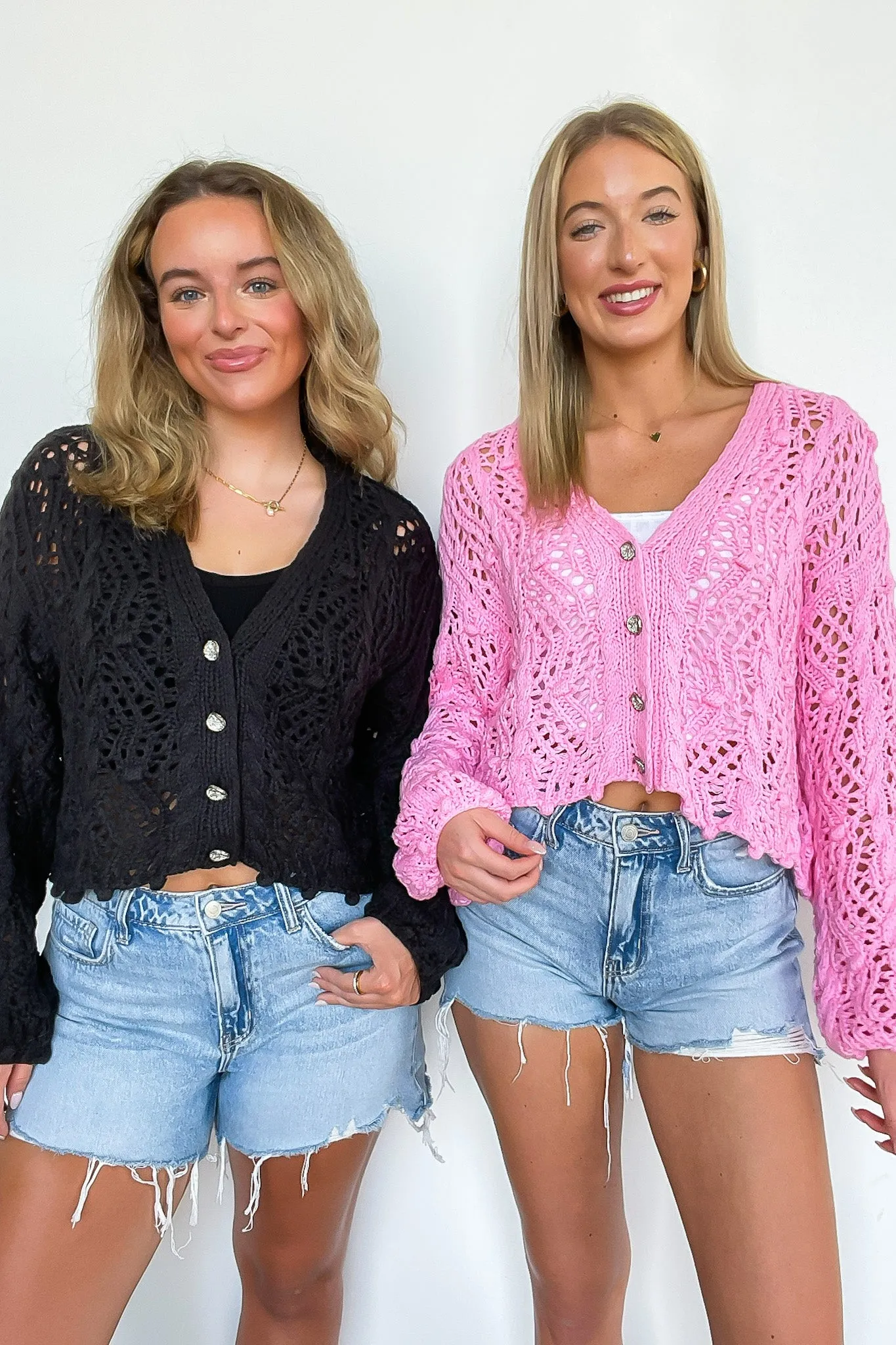 Sena Oversized Crochet Cardigan