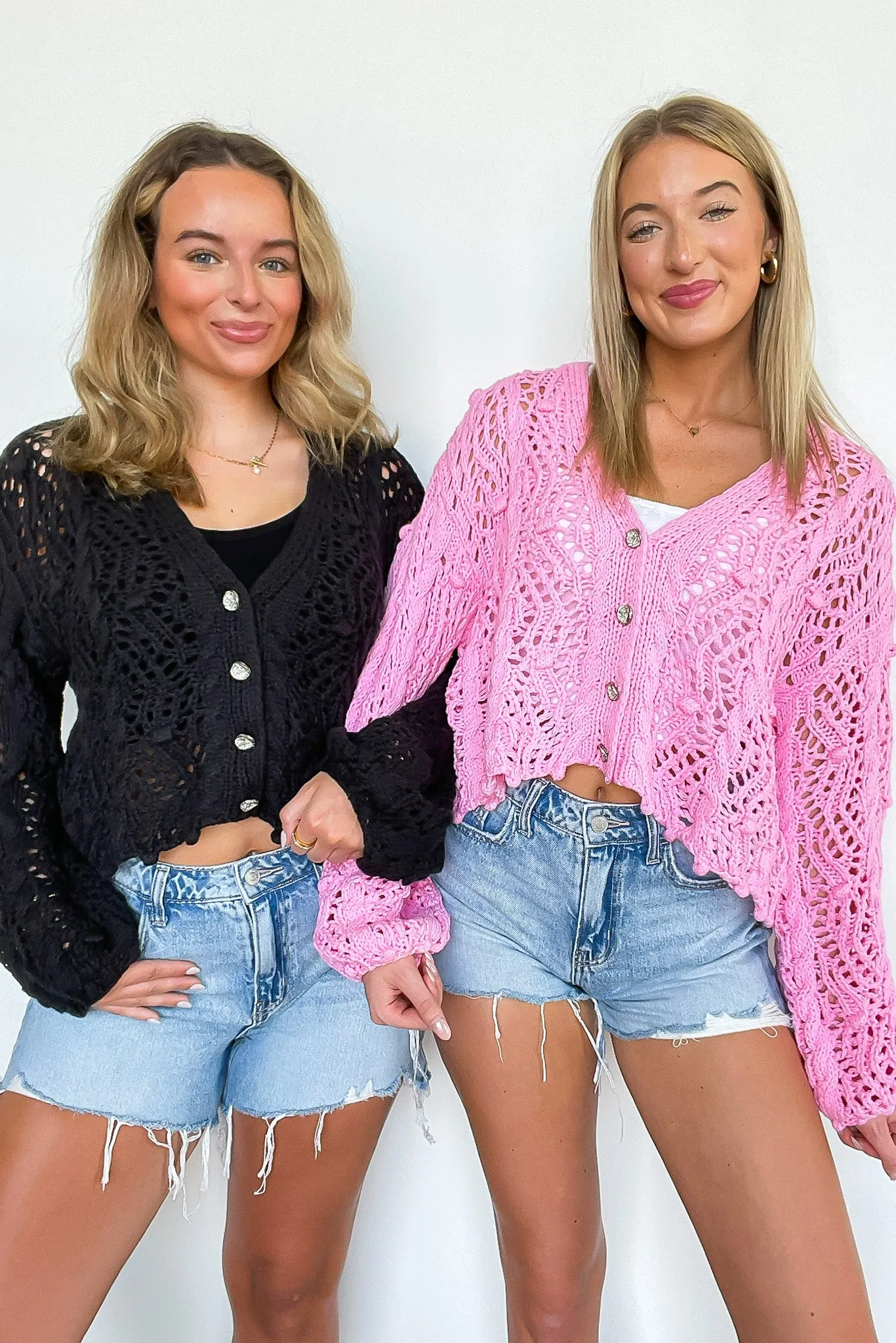 Sena Oversized Crochet Cardigan