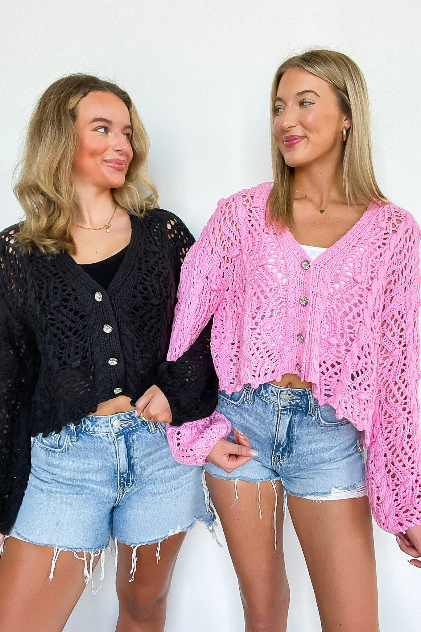 Sena Oversized Crochet Cardigan