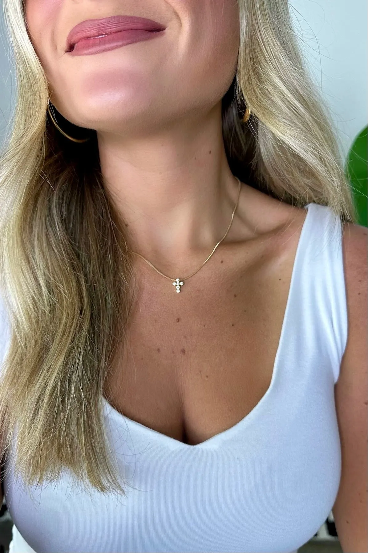 Serenity Cross Pendant Necklace