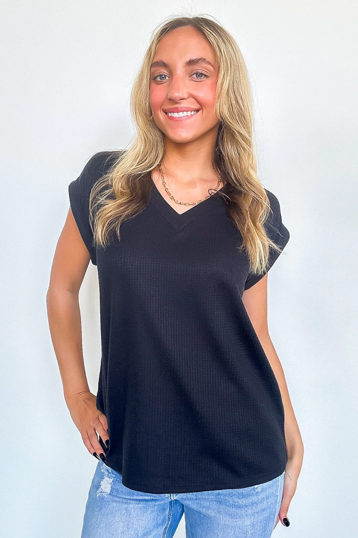 Sharon V-Neck Knit Top