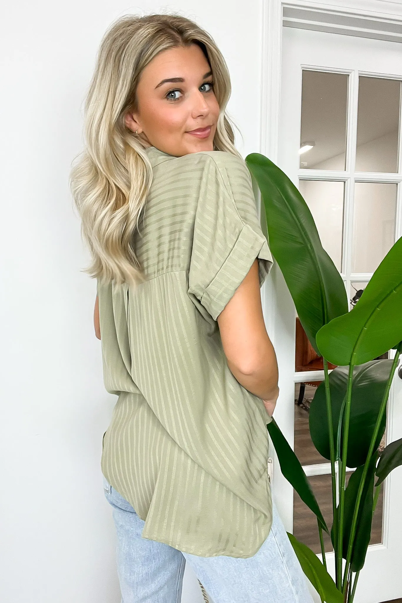 Shiloe Striped V-Neck Top - BACK IN STOCK