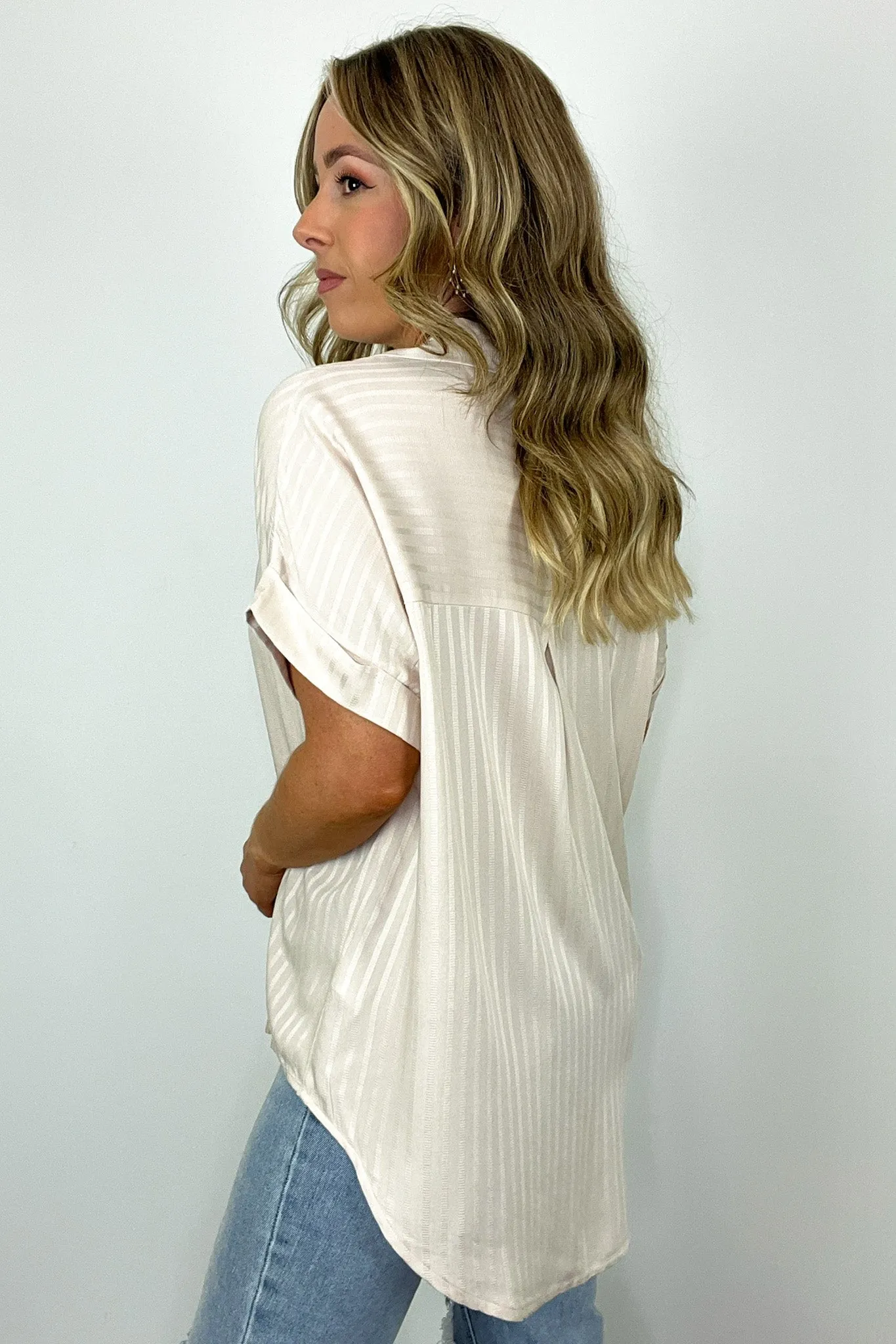 Shiloe Striped V-Neck Top - BACK IN STOCK