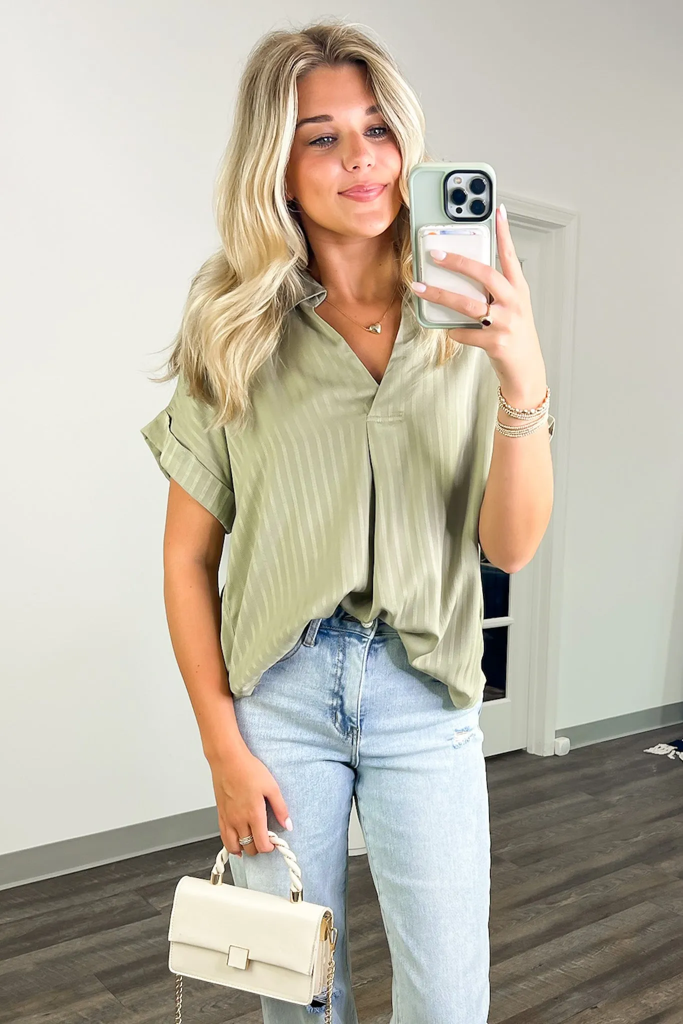 Shiloe Striped V-Neck Top - BACK IN STOCK