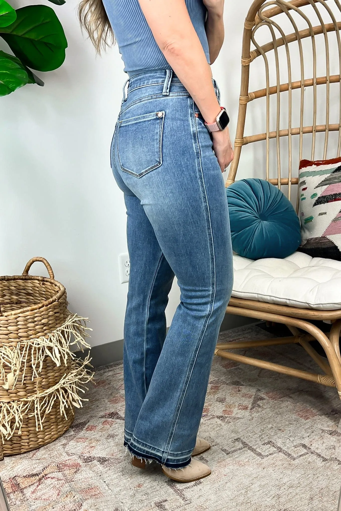 Sophia High Waist Control Top Slim Boot Jeans - Judy Blue