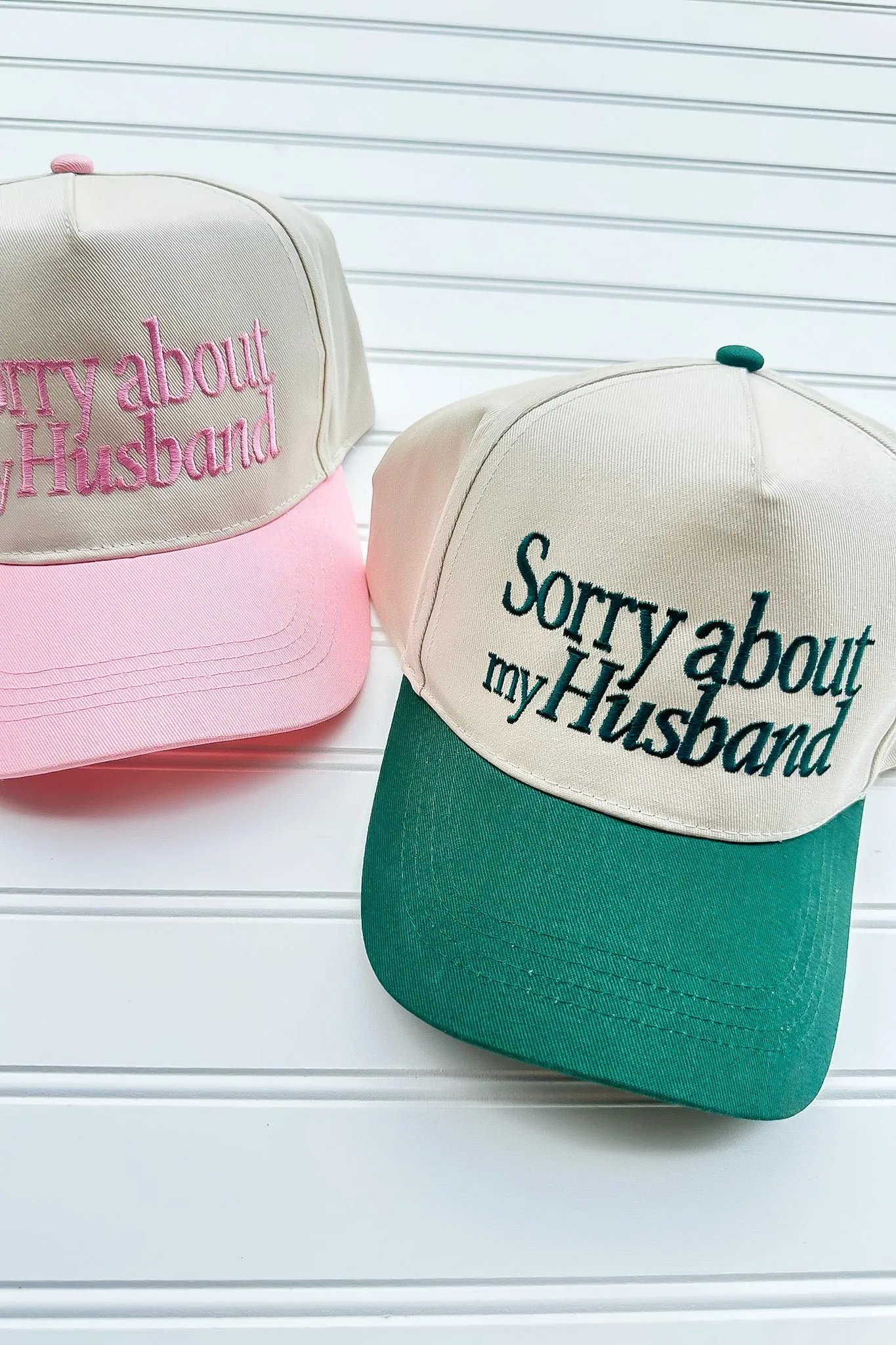 Sorry About My Husband Embroidered Hat