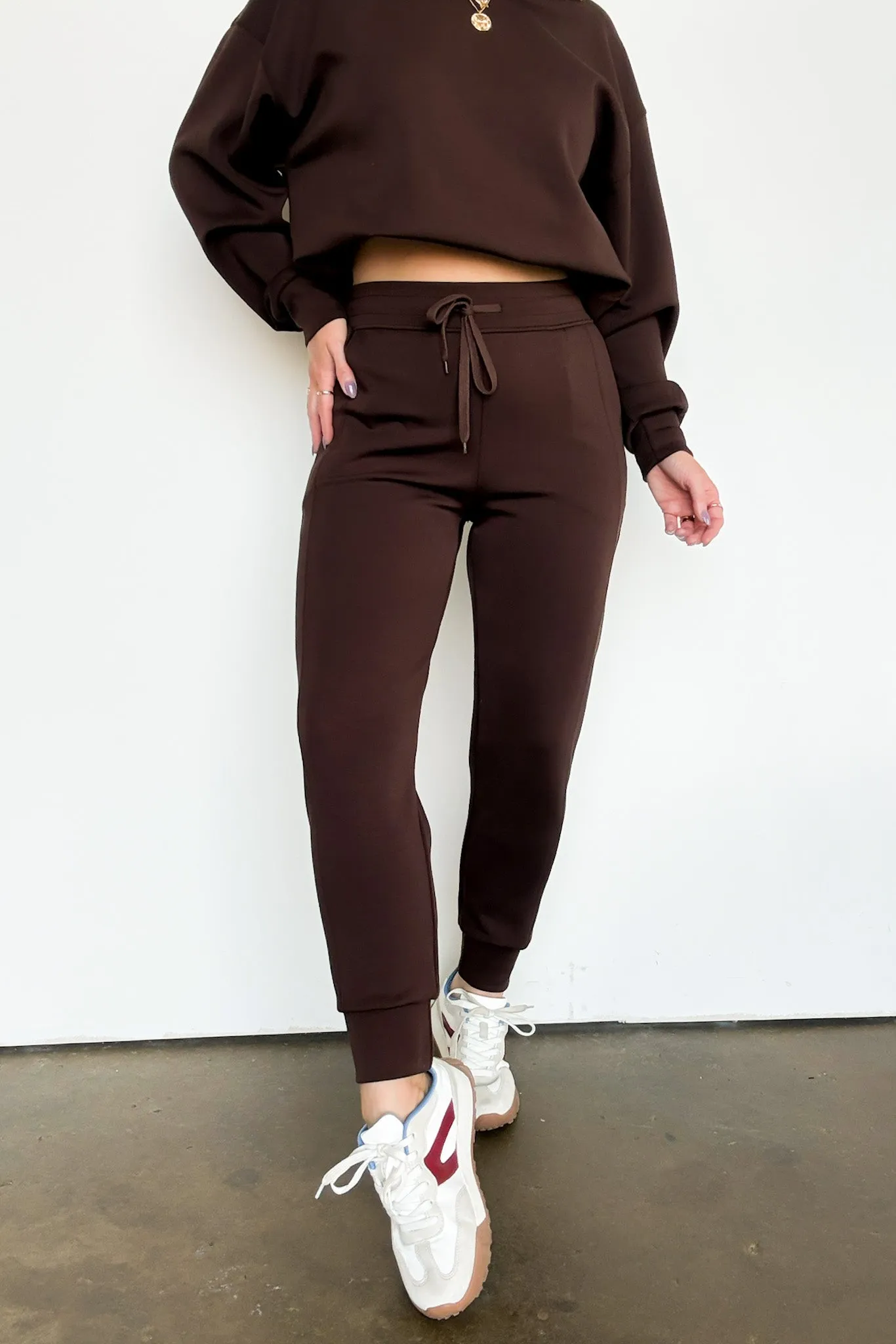 Sporty Chic Scuba Knit Joggers - FINAL SALE
