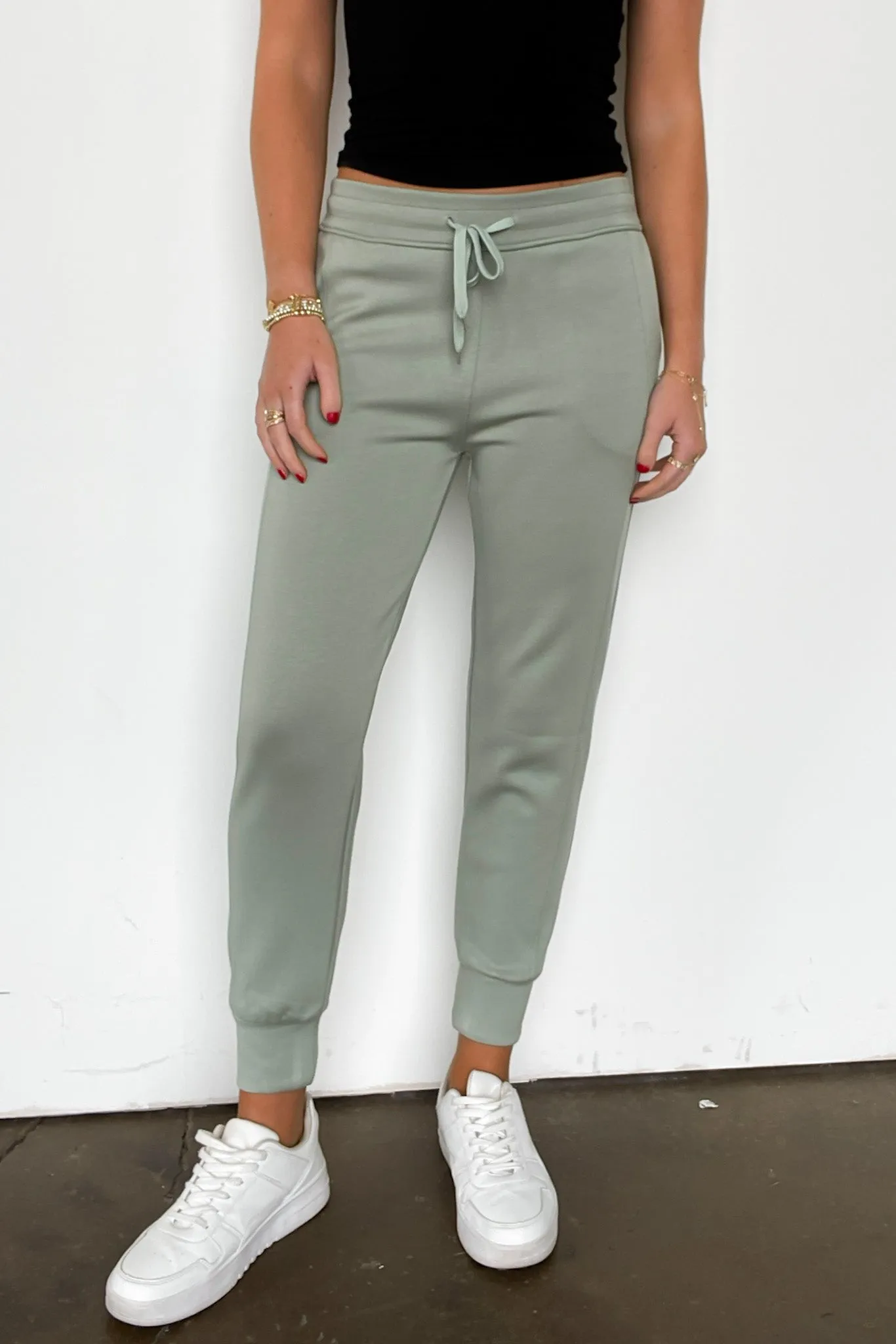 Sporty Chic Scuba Knit Joggers - FINAL SALE