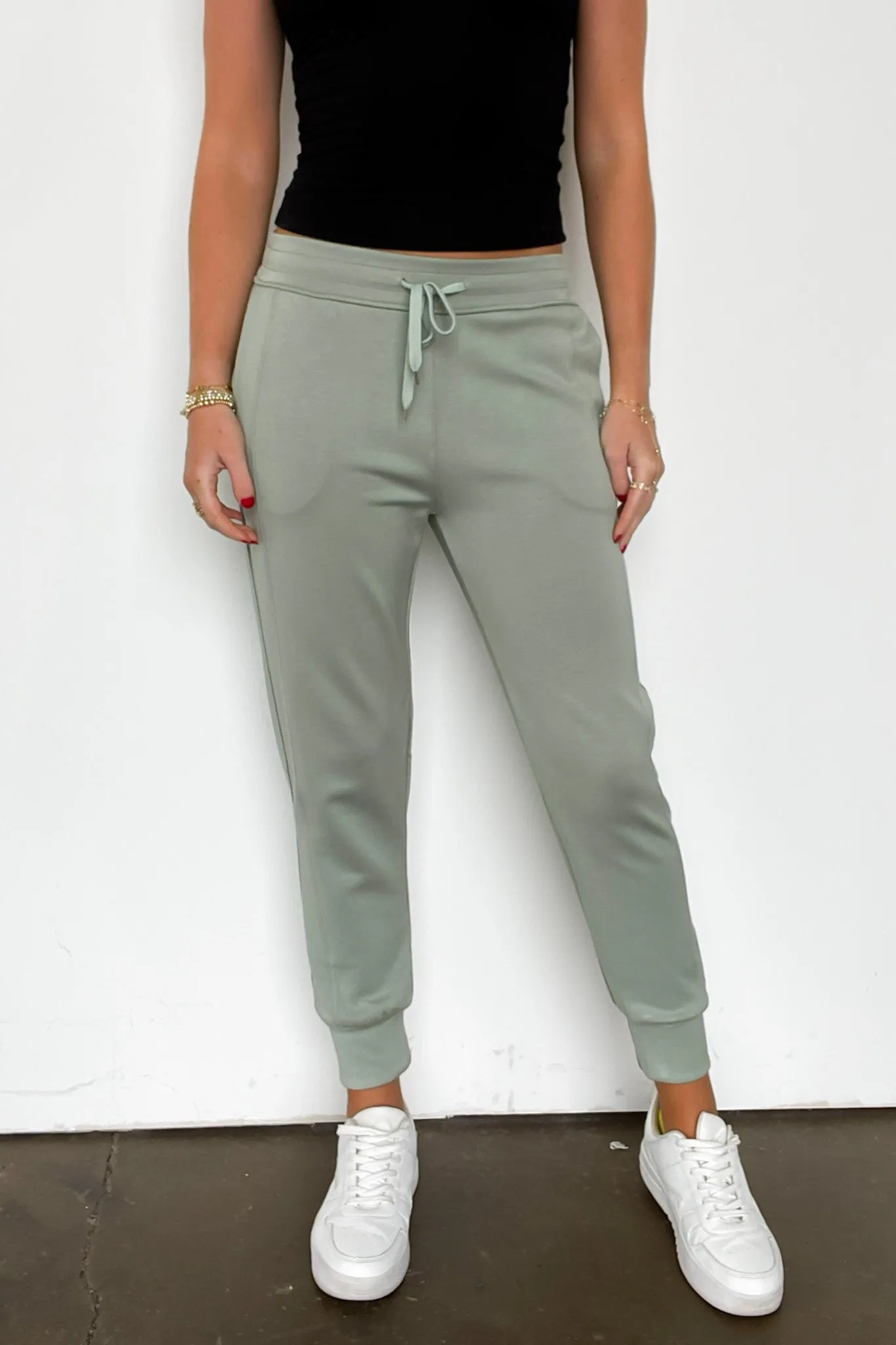 Sporty Chic Scuba Knit Joggers - FINAL SALE