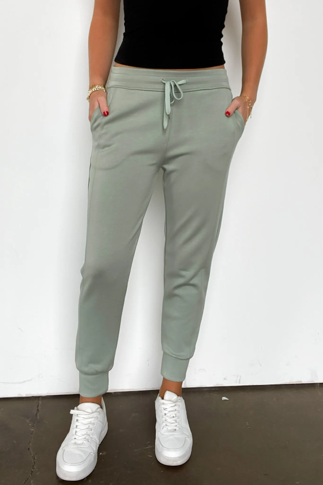 Sporty Chic Scuba Knit Joggers - FINAL SALE