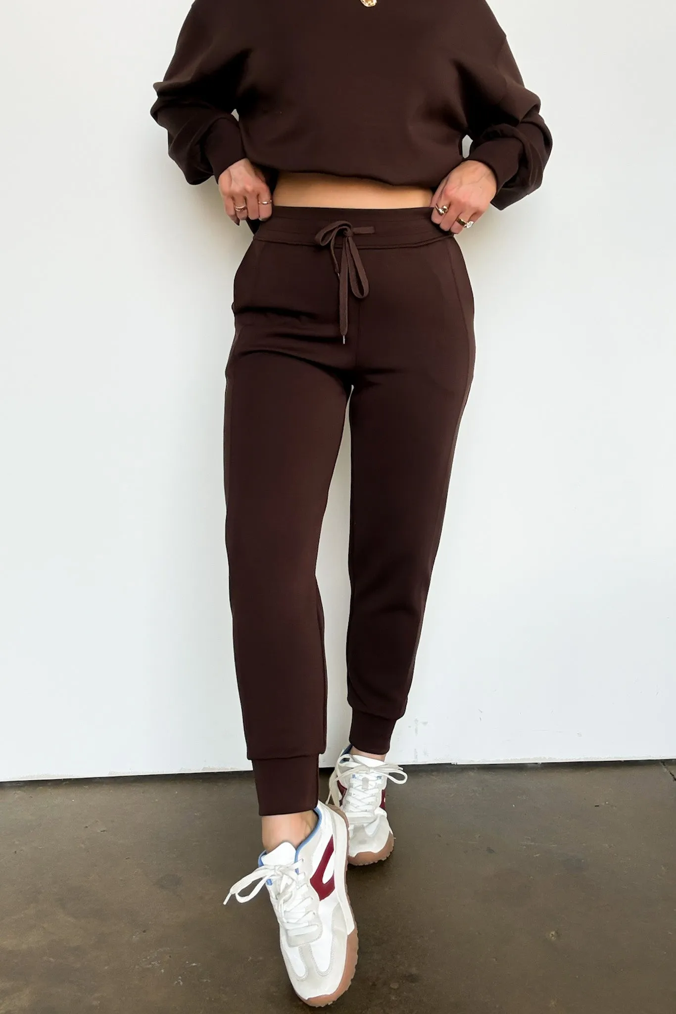 Sporty Chic Scuba Knit Joggers - FINAL SALE