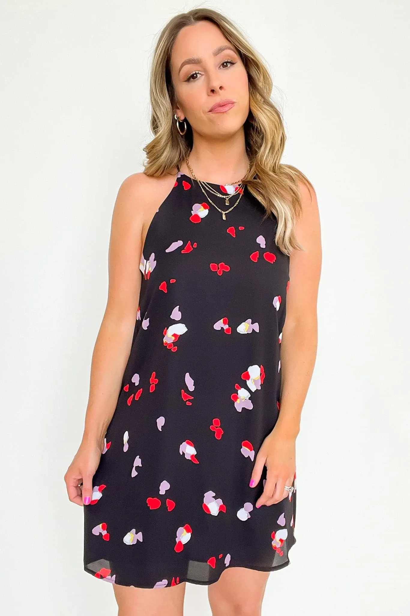 Springtime Darling Floral Petal Halter Dress - FINAL SALE