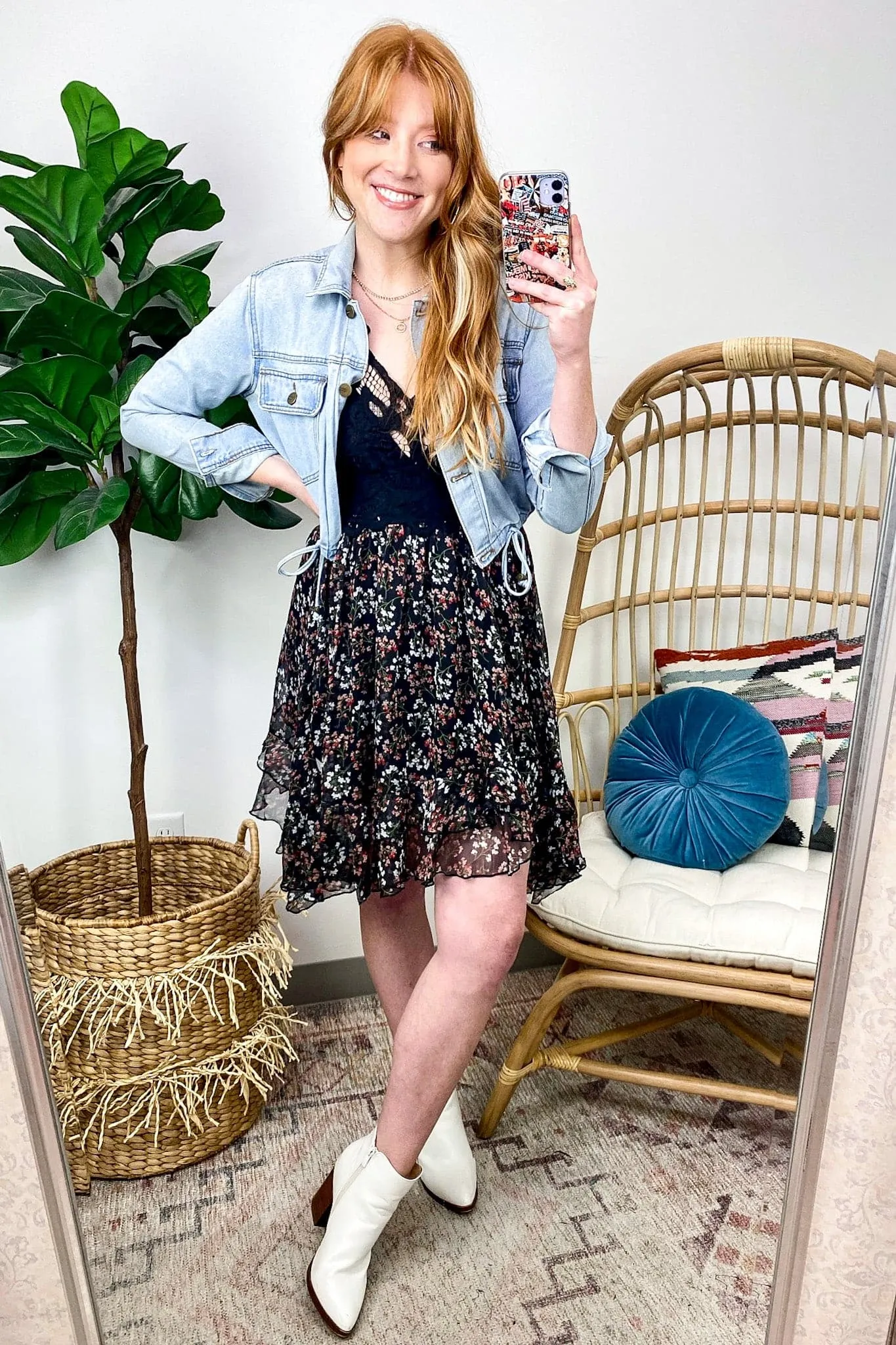 Stolen Moments Floral Lace Fit and Flare Dress - FINAL SALE
