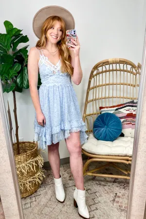 Stolen Moments Floral Lace Fit and Flare Dress - FINAL SALE
