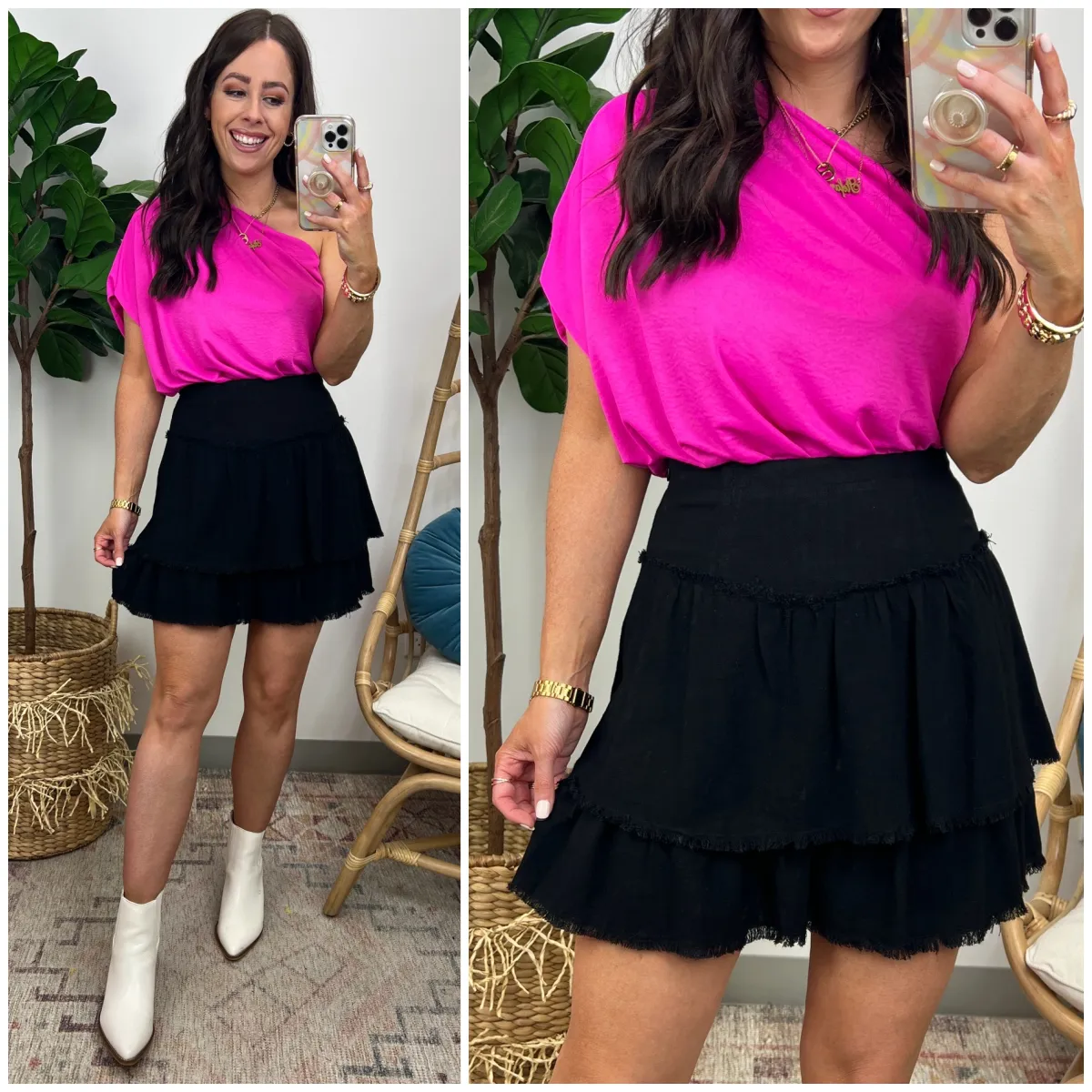 Subtle Sweetness Ruffle Tiered Skirt