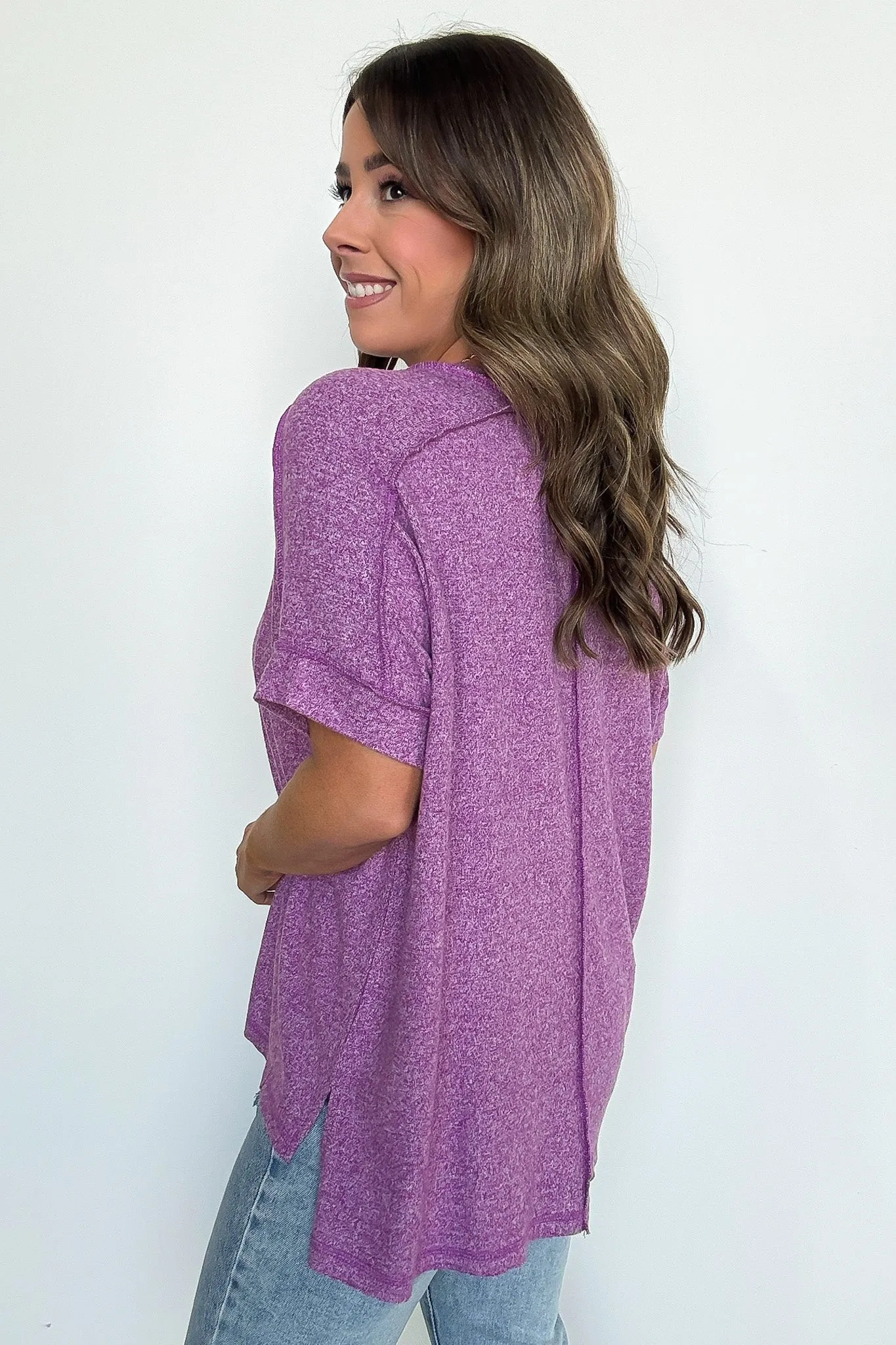 Sunday Muse Melange High Low Tee - BACK IN STOCK
