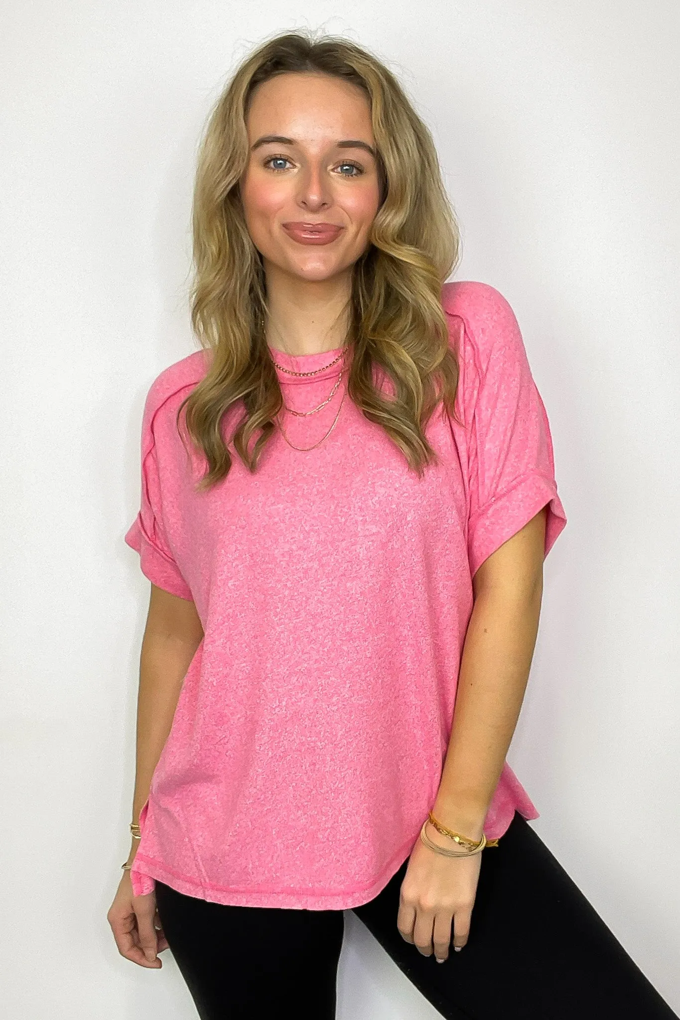 Sunday Muse Melange High Low Tee - BACK IN STOCK